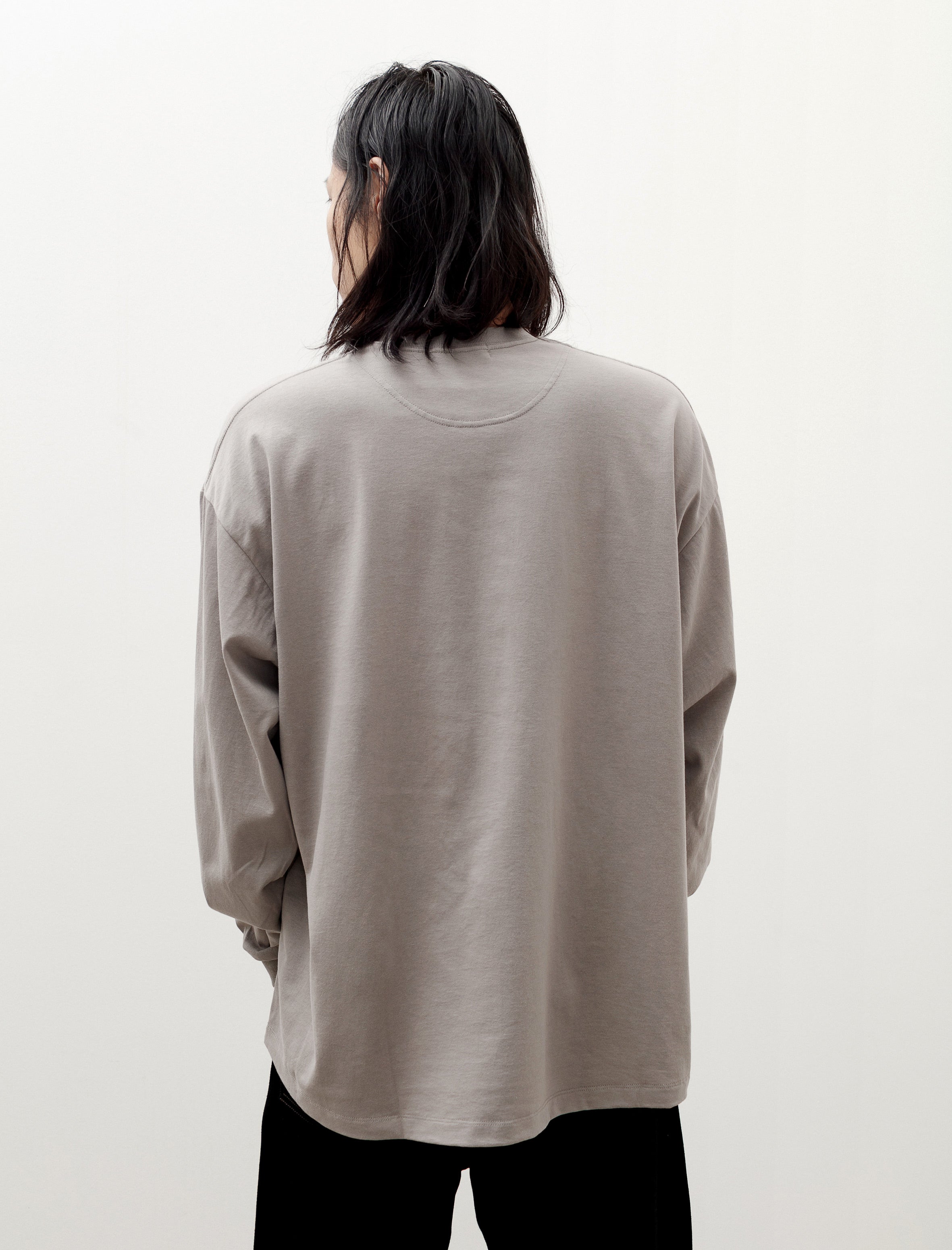 Polyploid Oversize Longsleeve Pullover C Cotton Gray