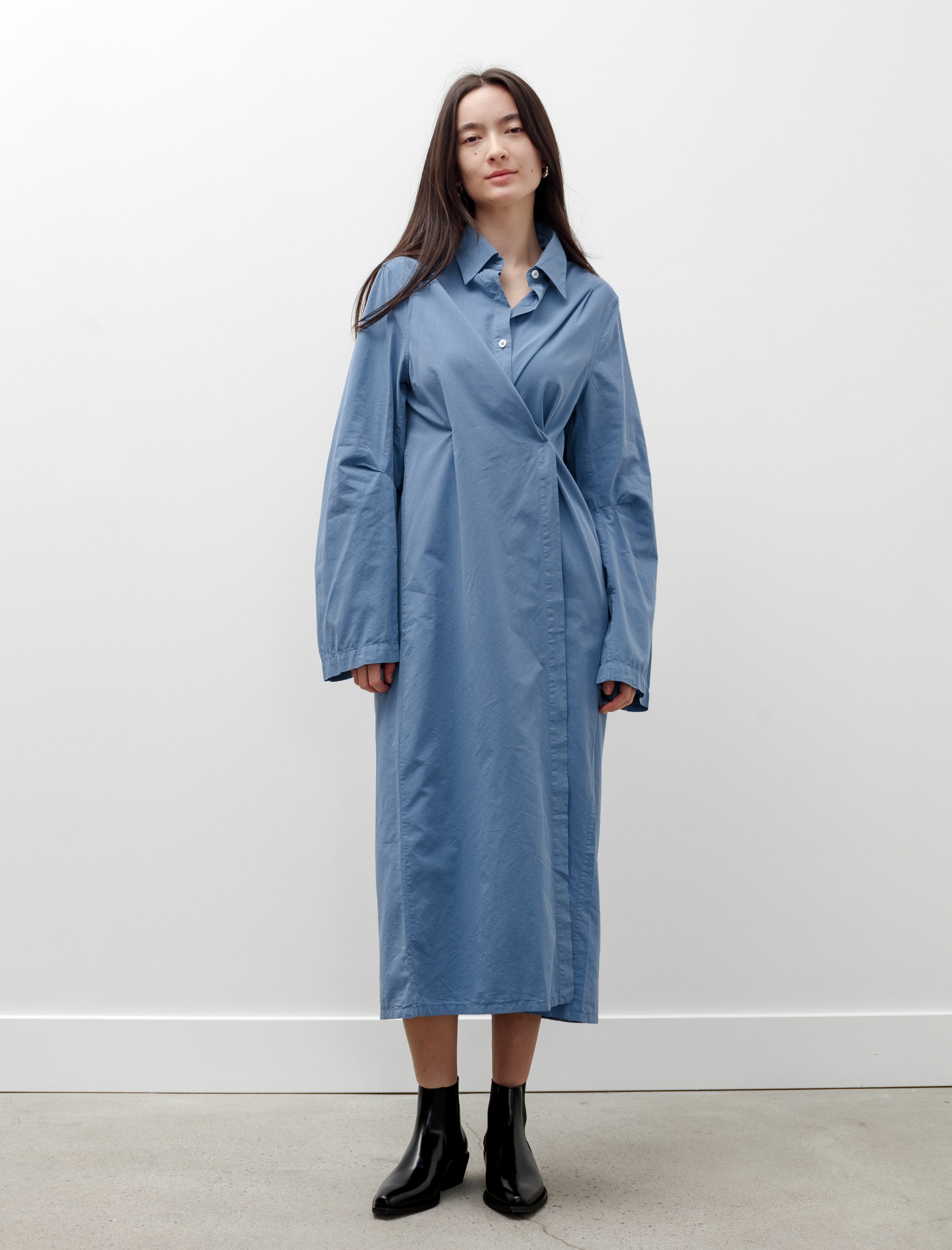 Our Legacy Machine Dress Antique Blue Peached Cupro