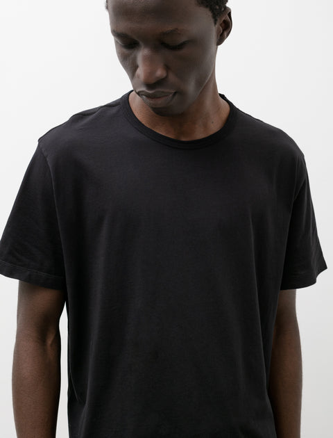 Our Legacy New Box T-Shirt Black Clean Jersey 