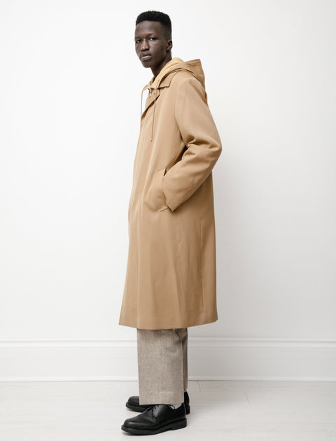 Auralee Light Wool Max Gabardine Liner Coat Beige