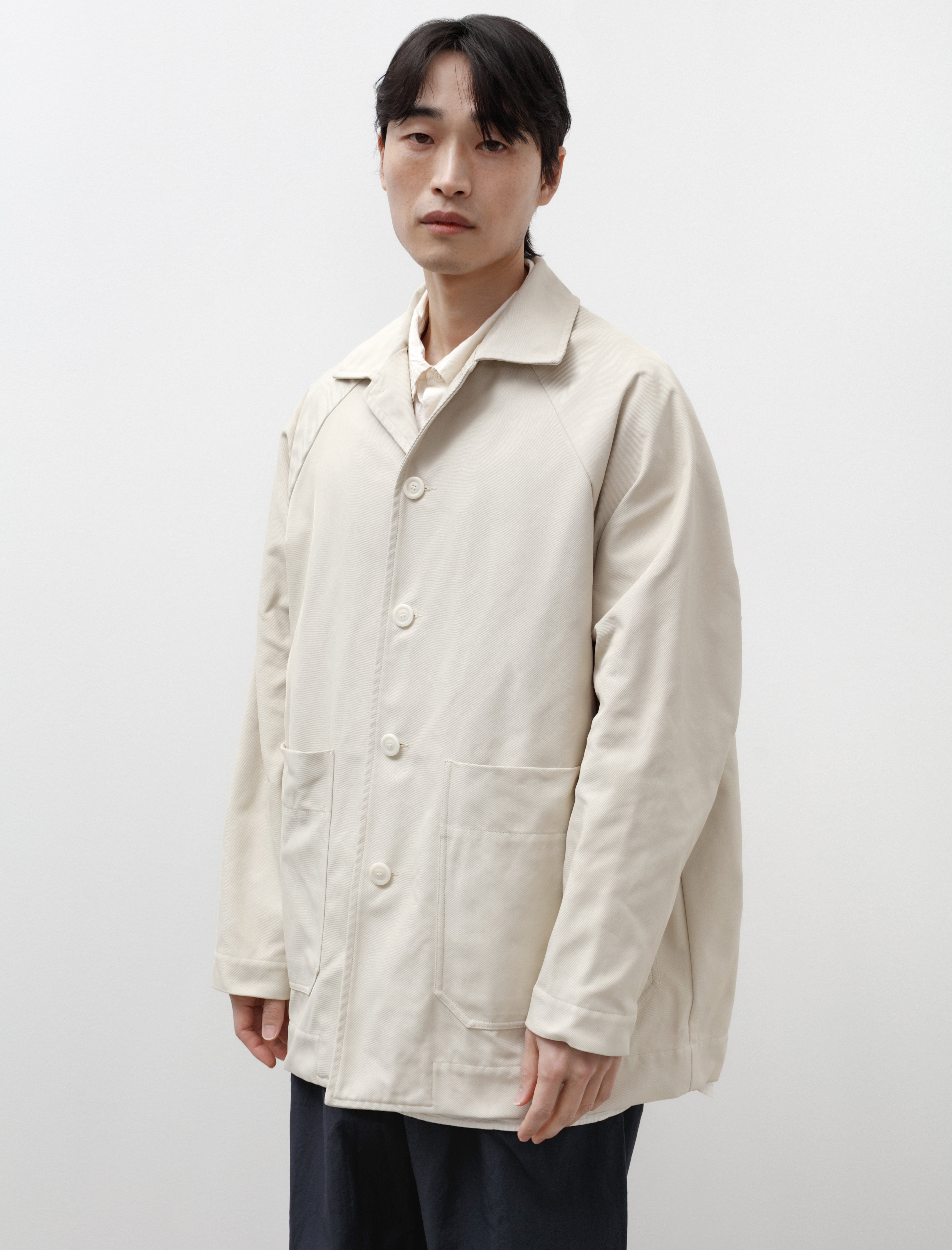 Casey Casey Rotty Jacket Twill Nylon Ivory