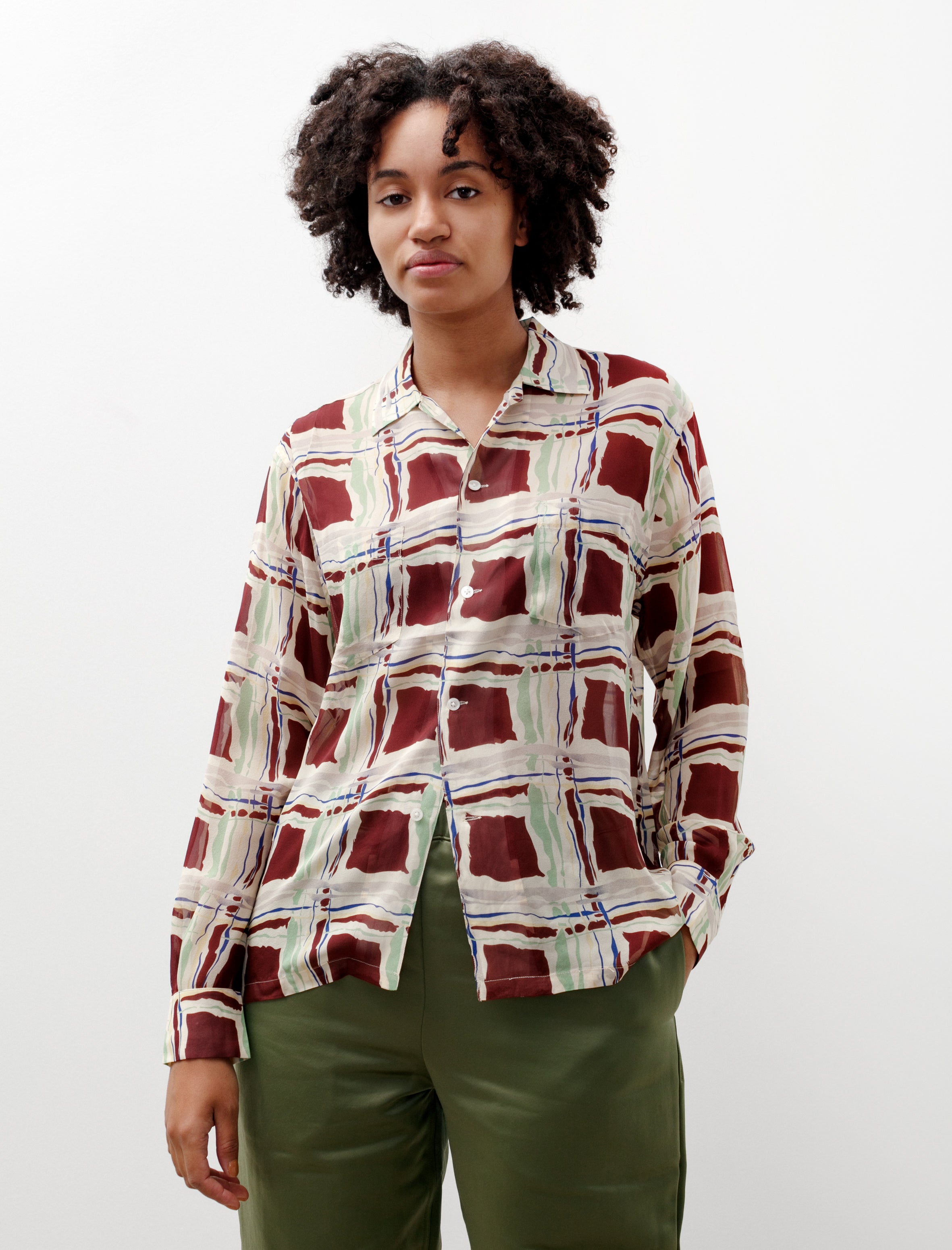 Bode Ripple Plaid LS Shirt