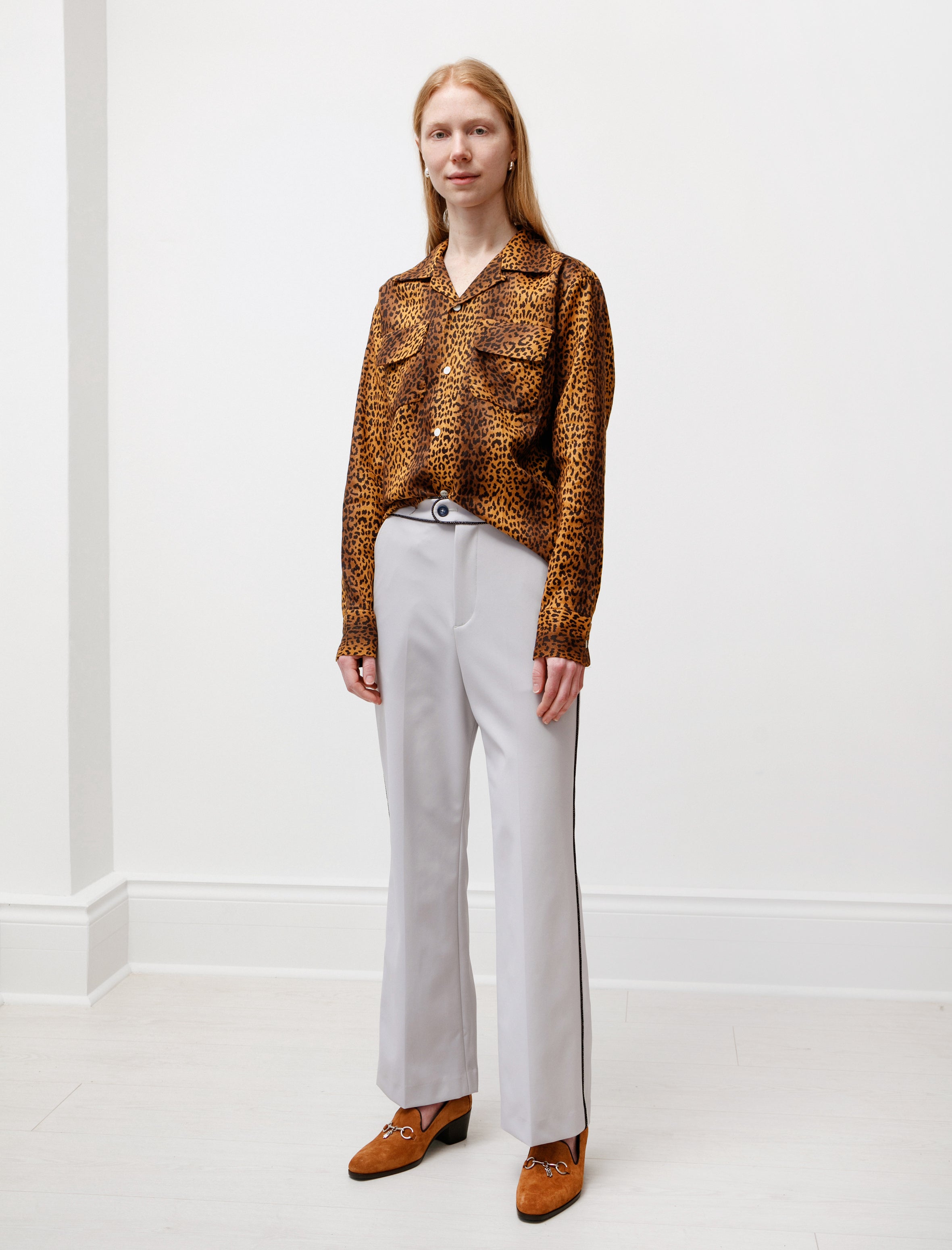 Needles Piping Bootcut Pants Powder