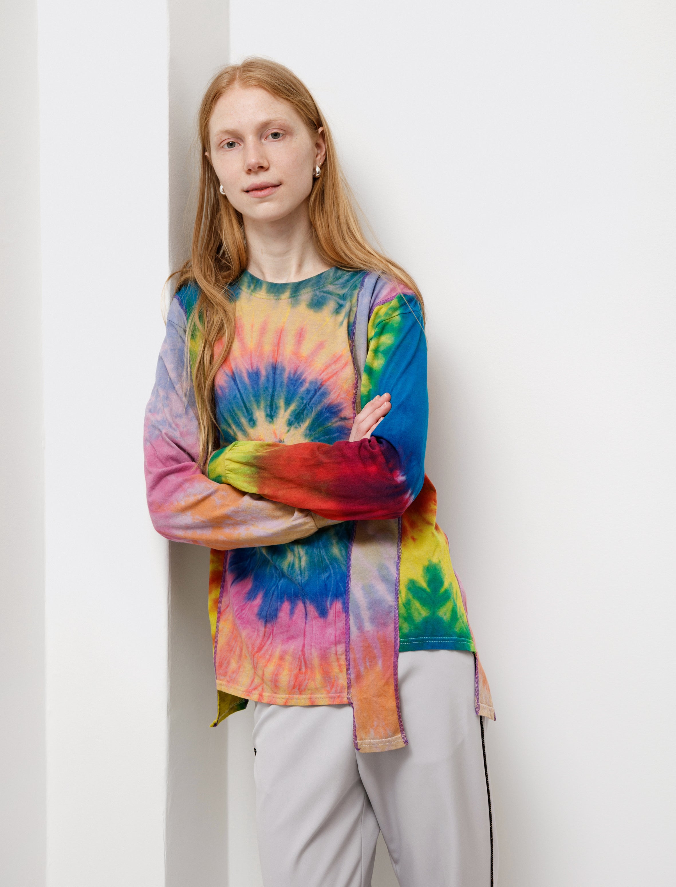 Needles Rebuild by Needles 5 Cuts Tie Dye LS