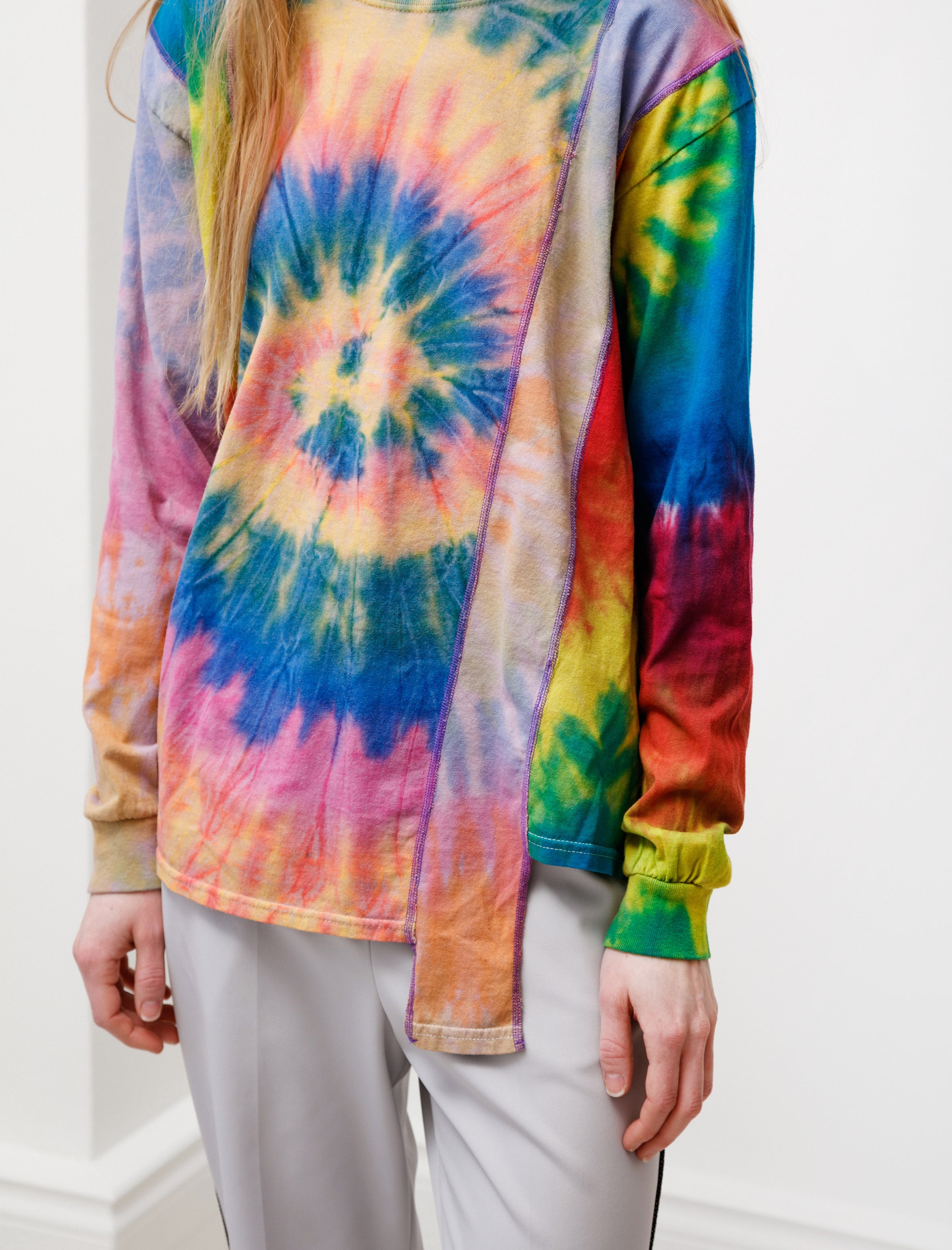 Needles Rebuild by Needles 5 Cuts Tie Dye LS