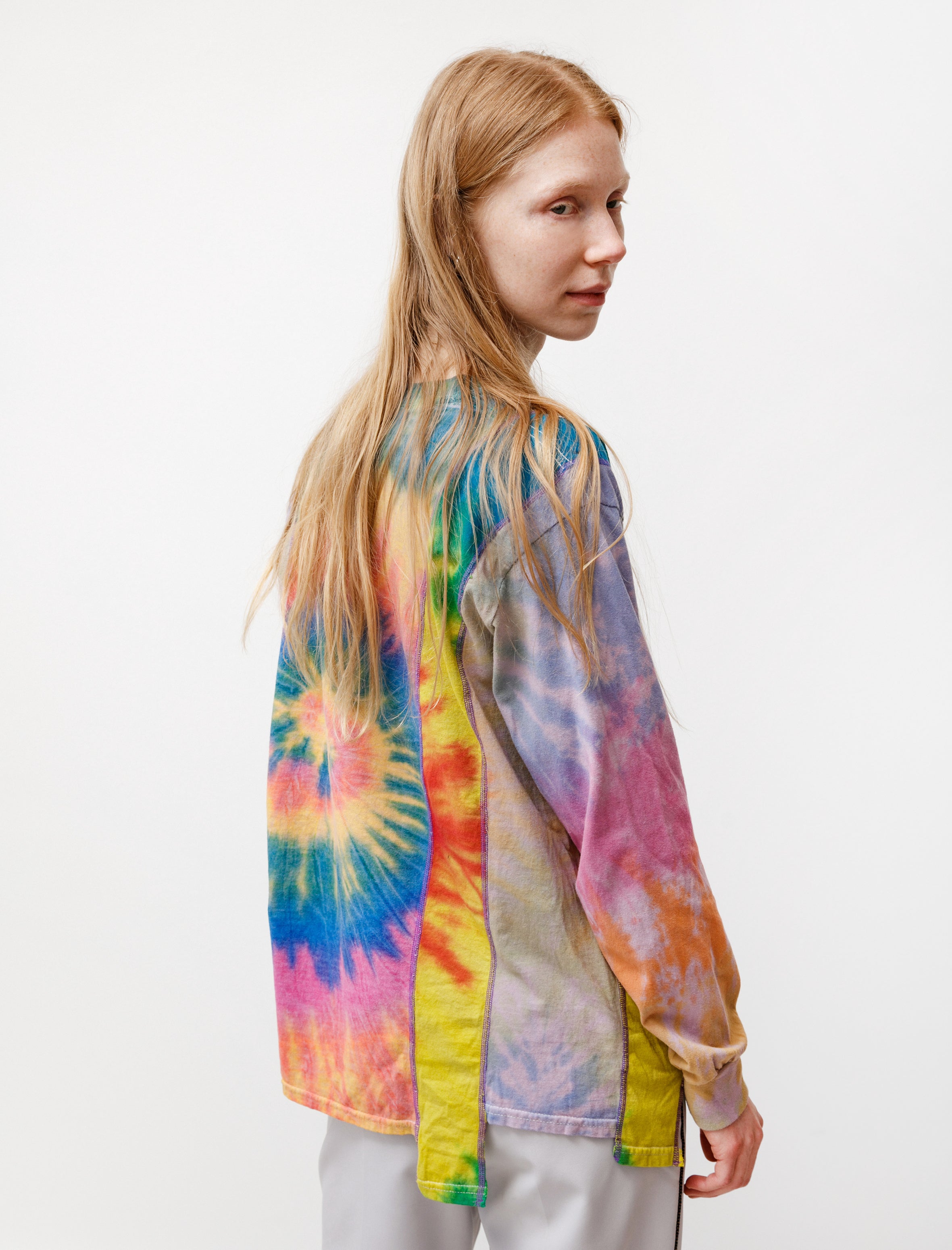 Needles Rebuild by Needles 5 Cuts Tie Dye LS