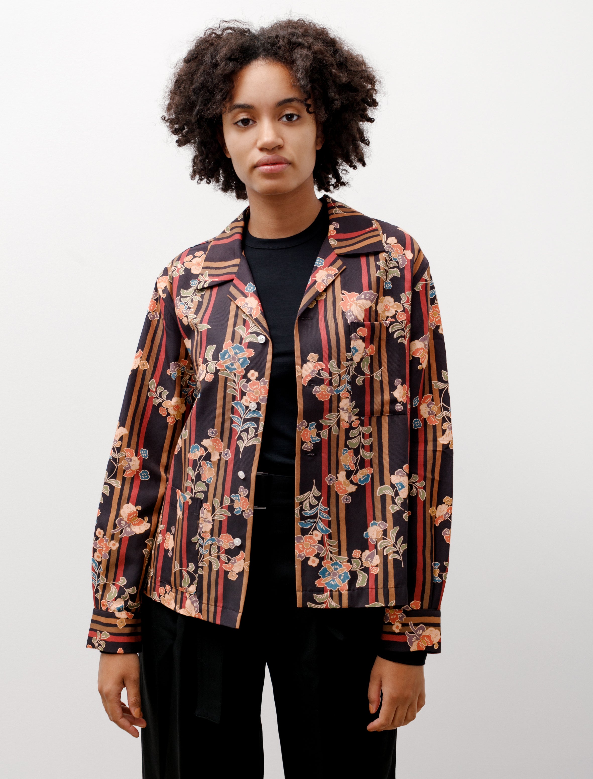 Bode Butterfly Stripe LS Shirt