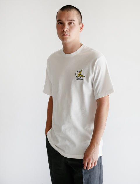 Embroidered Clean T White