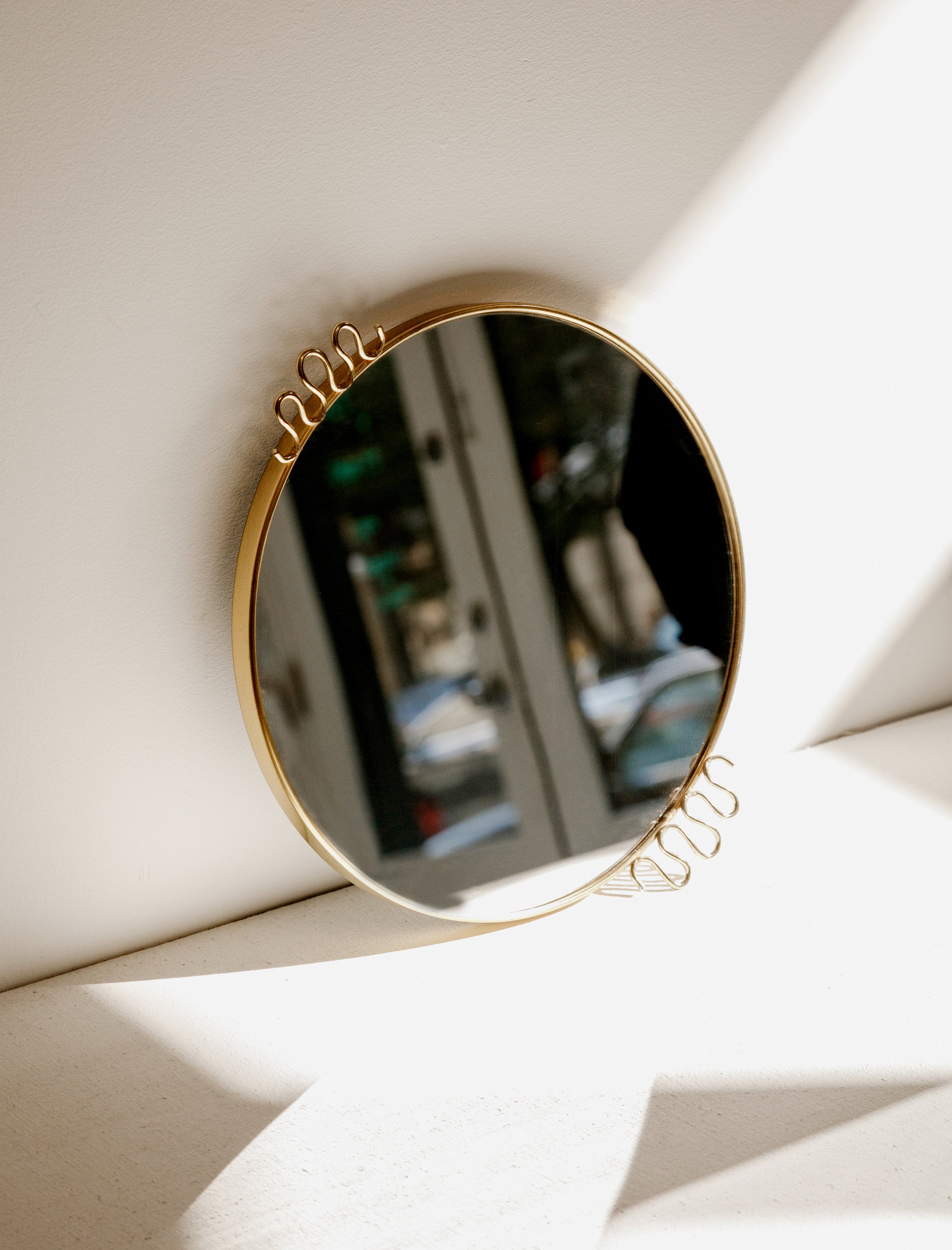 Found by Neighbour Mirrored Tray with Squiggles