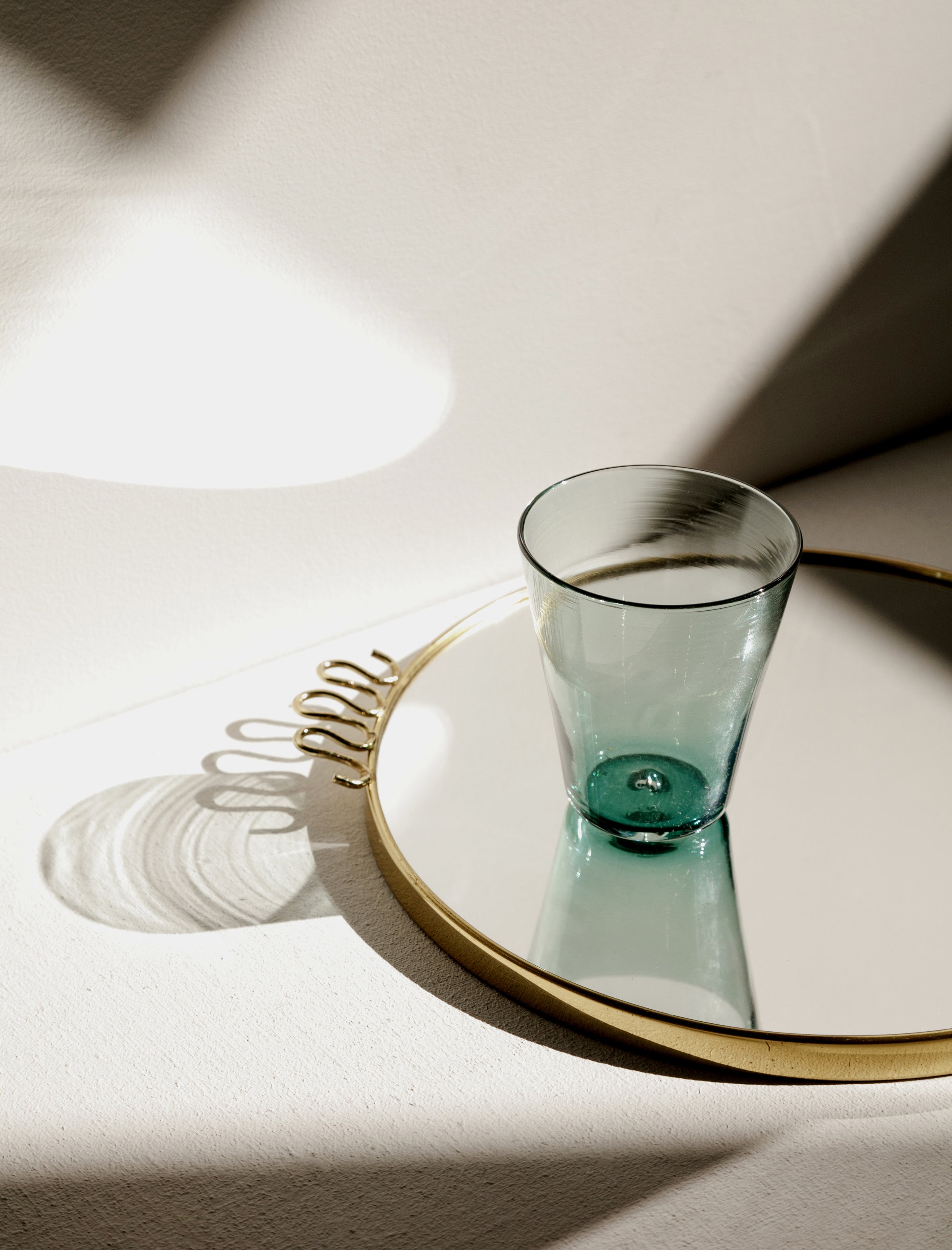 Found by Neighbour Mirrored Tray with Squiggles