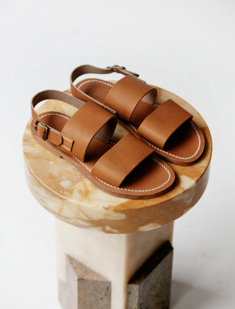 CristaSeya K. Jacques Natural Leather Sandals