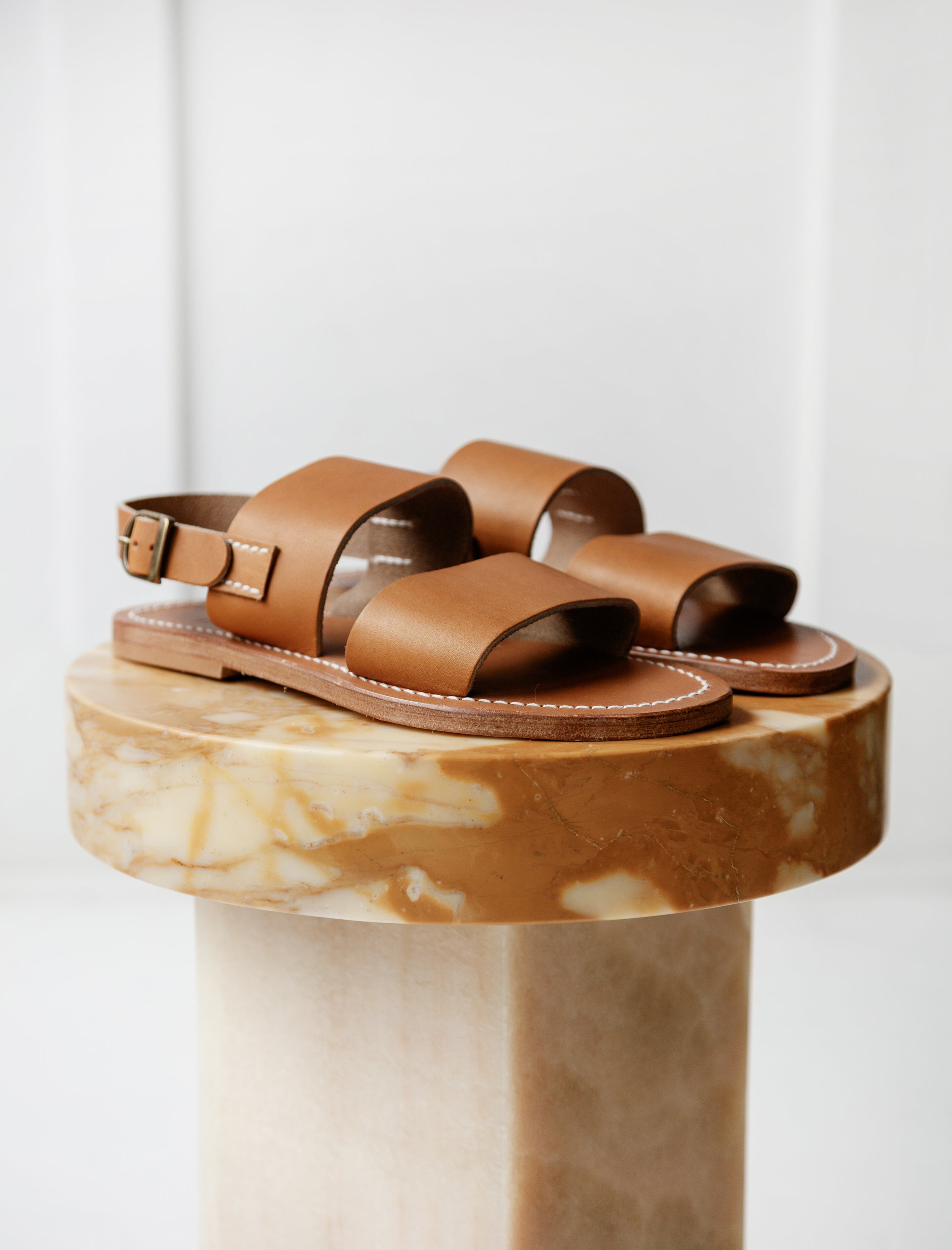 CristaSeya K. Jacques Natural Leather Sandals