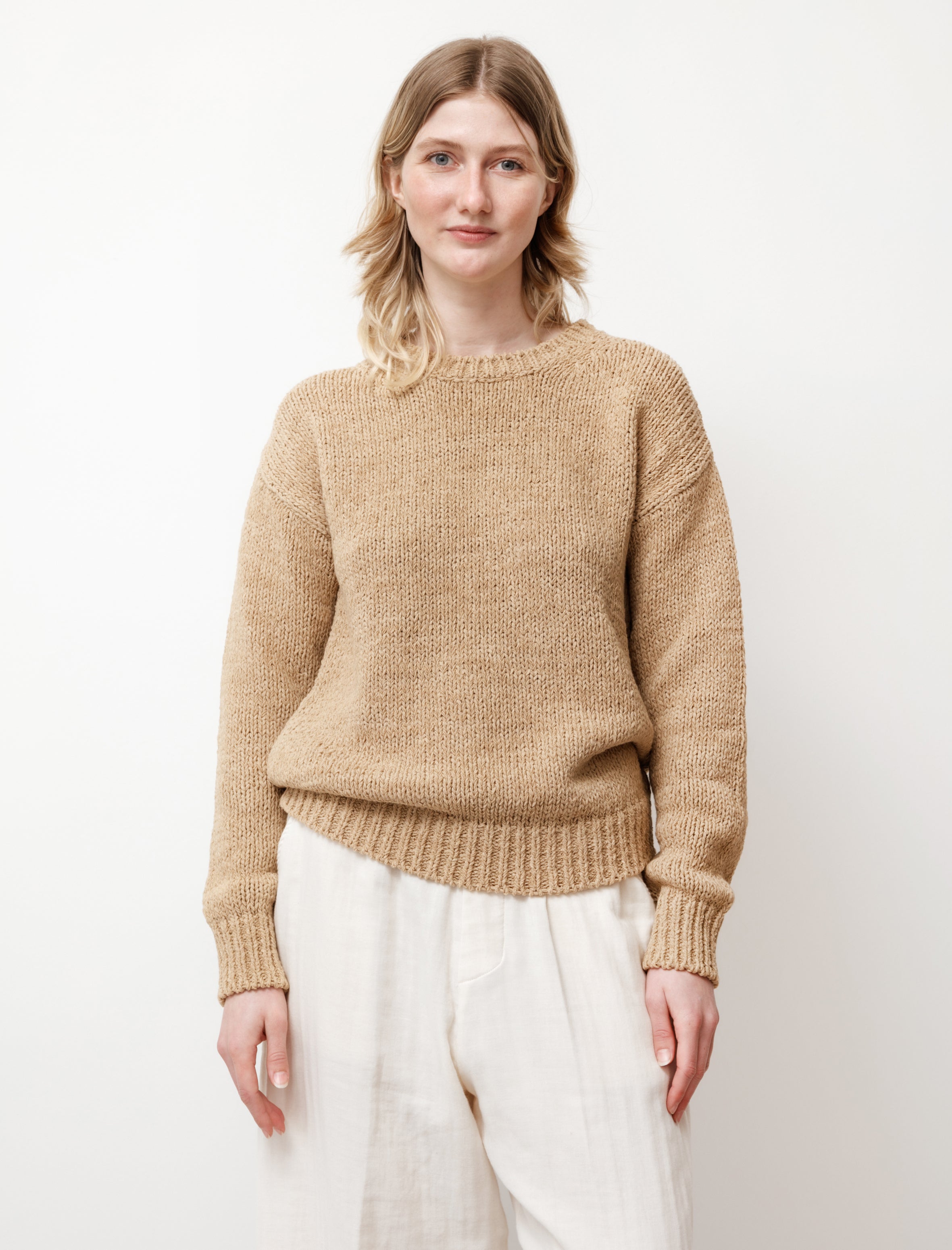 Cristaseya Fettucia Sweater Light Khaki