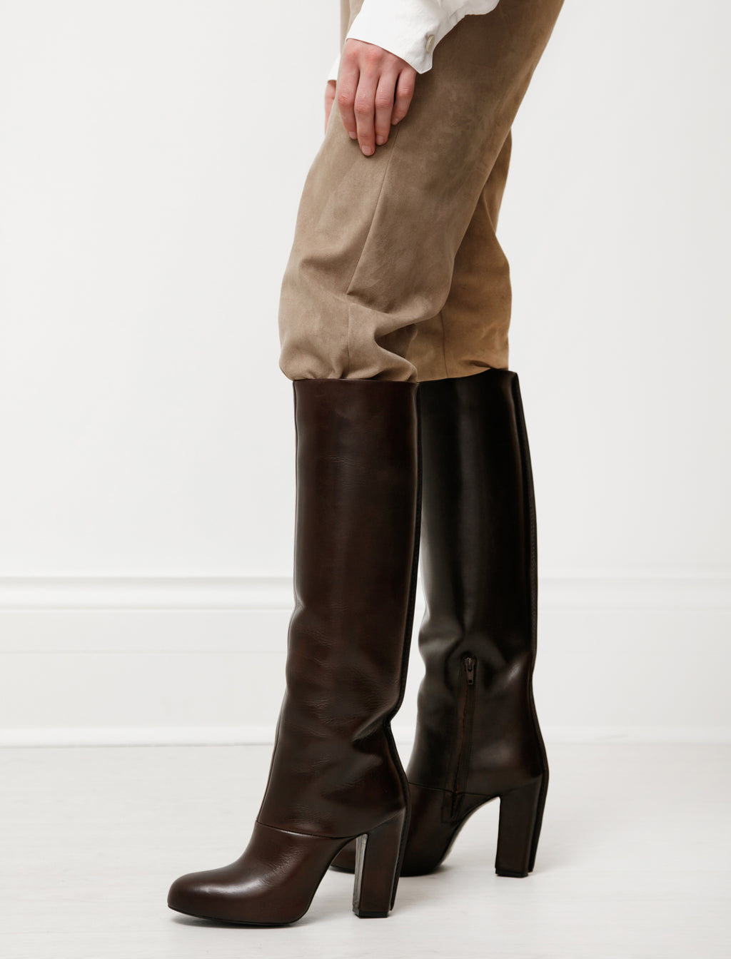Lemaire High Boots Midnight Brown – Neighbour