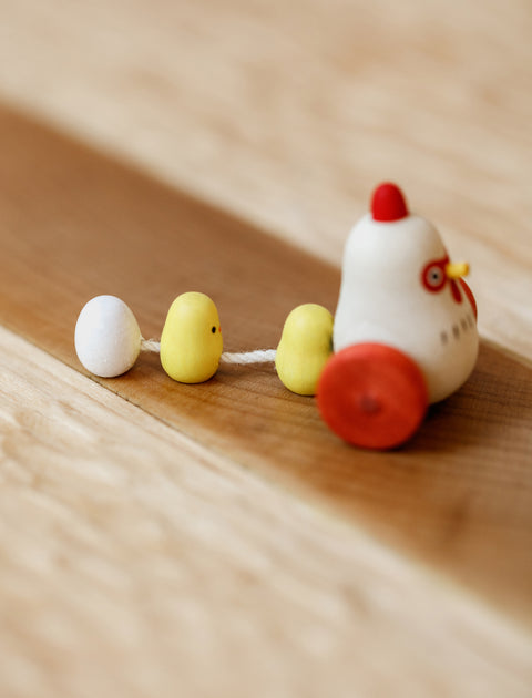 Hen + Chicks Wooden Toy