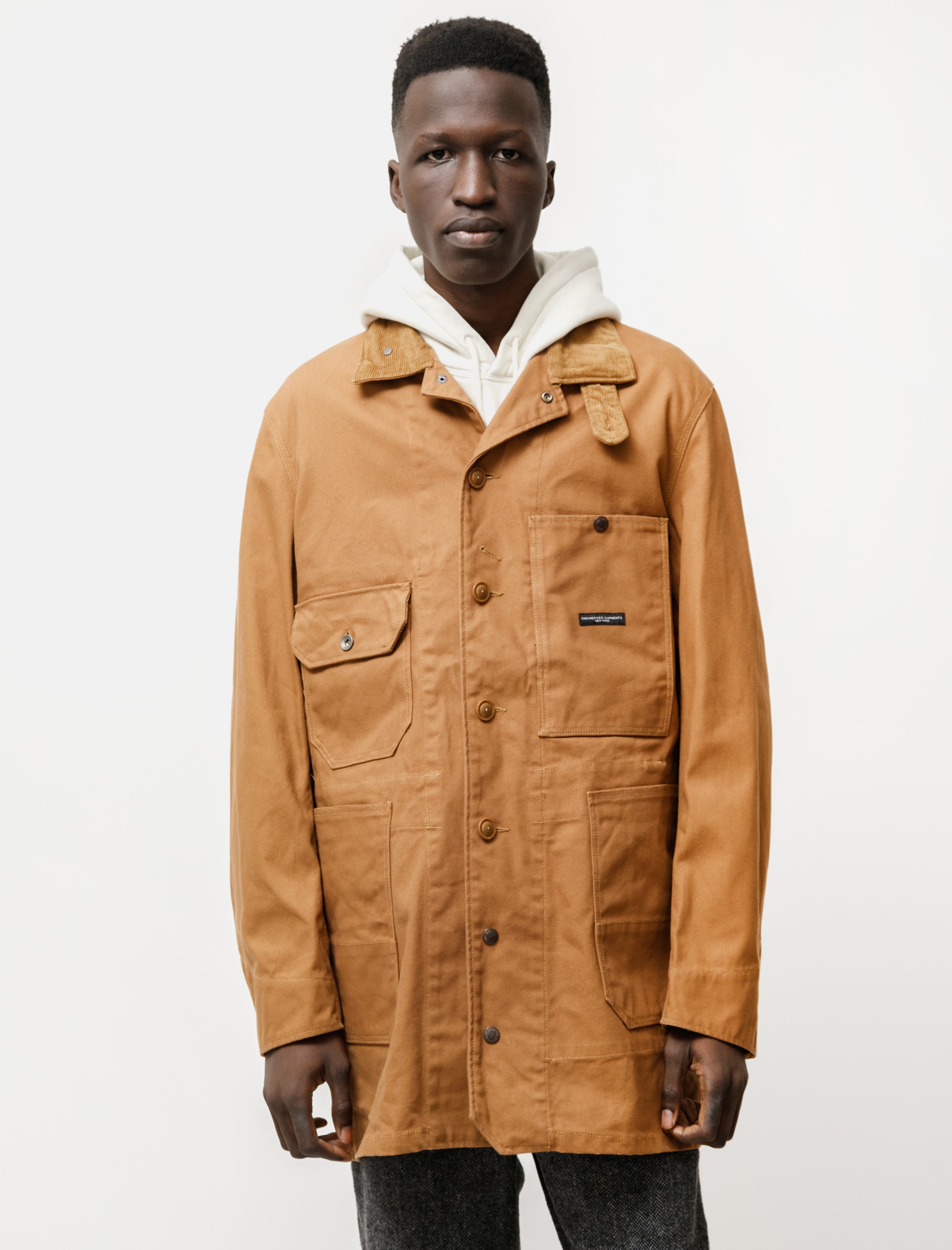 Engineered Garments Long Logger Jacket 12oz Duck Canvas Brown