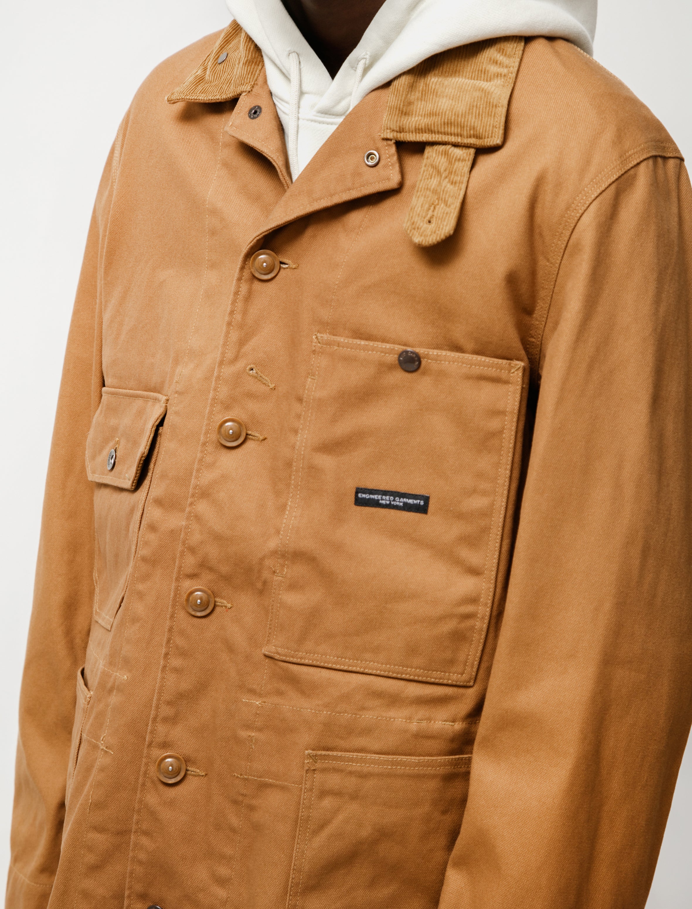 Engineered Garments Long Logger Jacket 12oz Duck Canvas Brown
