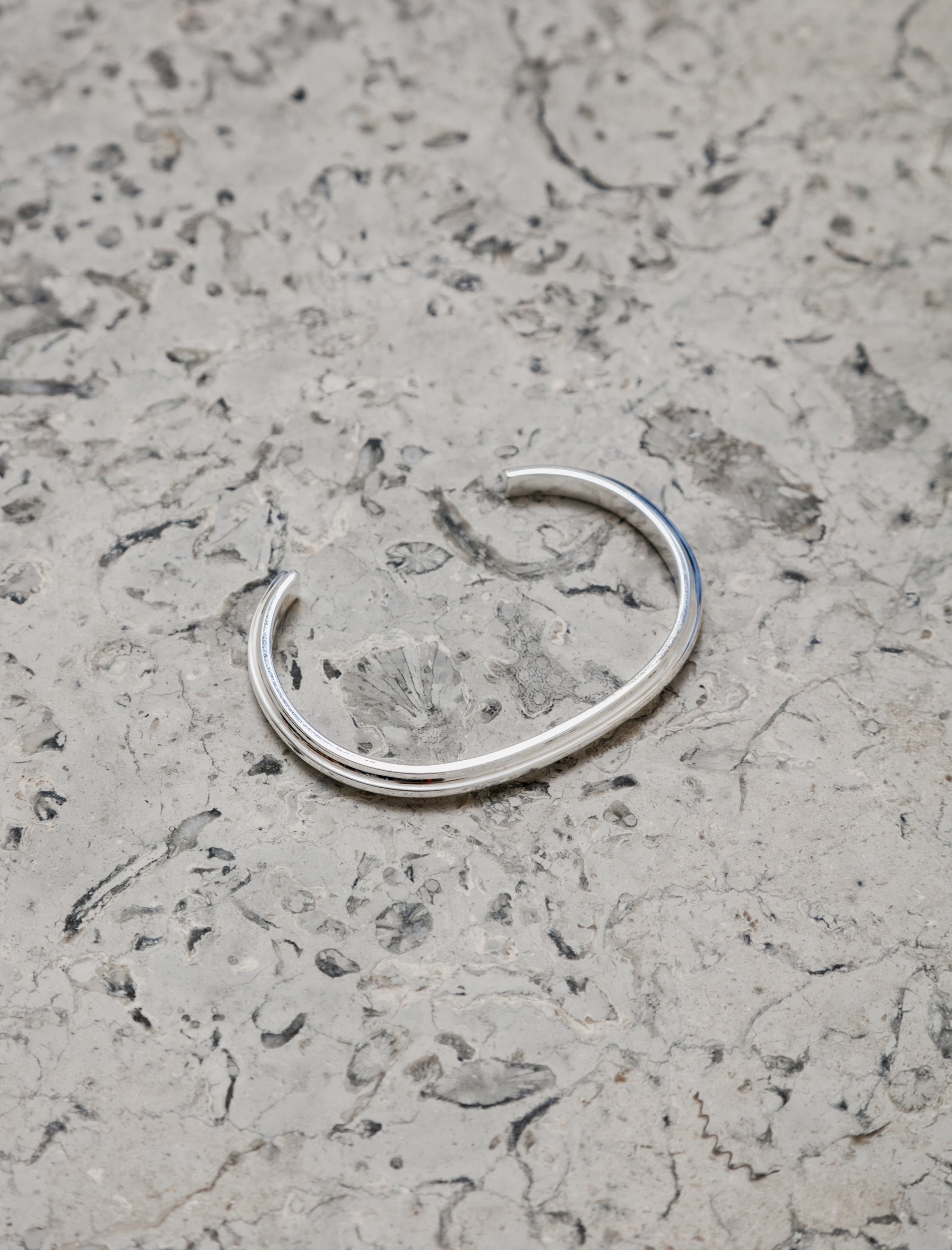 All Blues T-Beam Bracelet Polished Silver