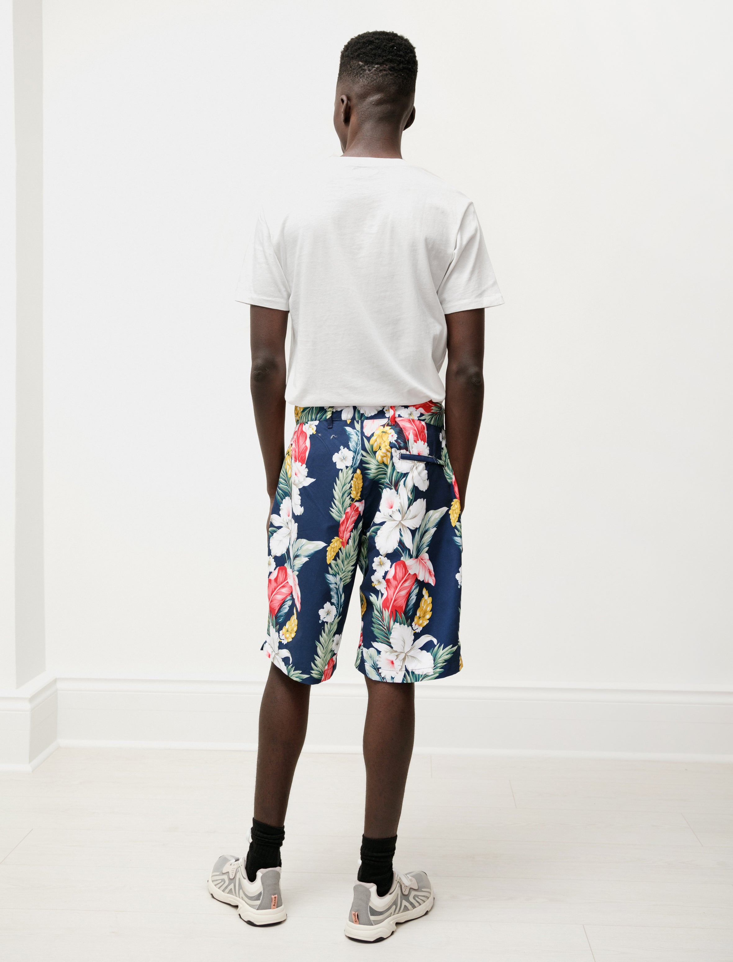 Engineered Garments Sunset Short Navy Hawaiian Floral