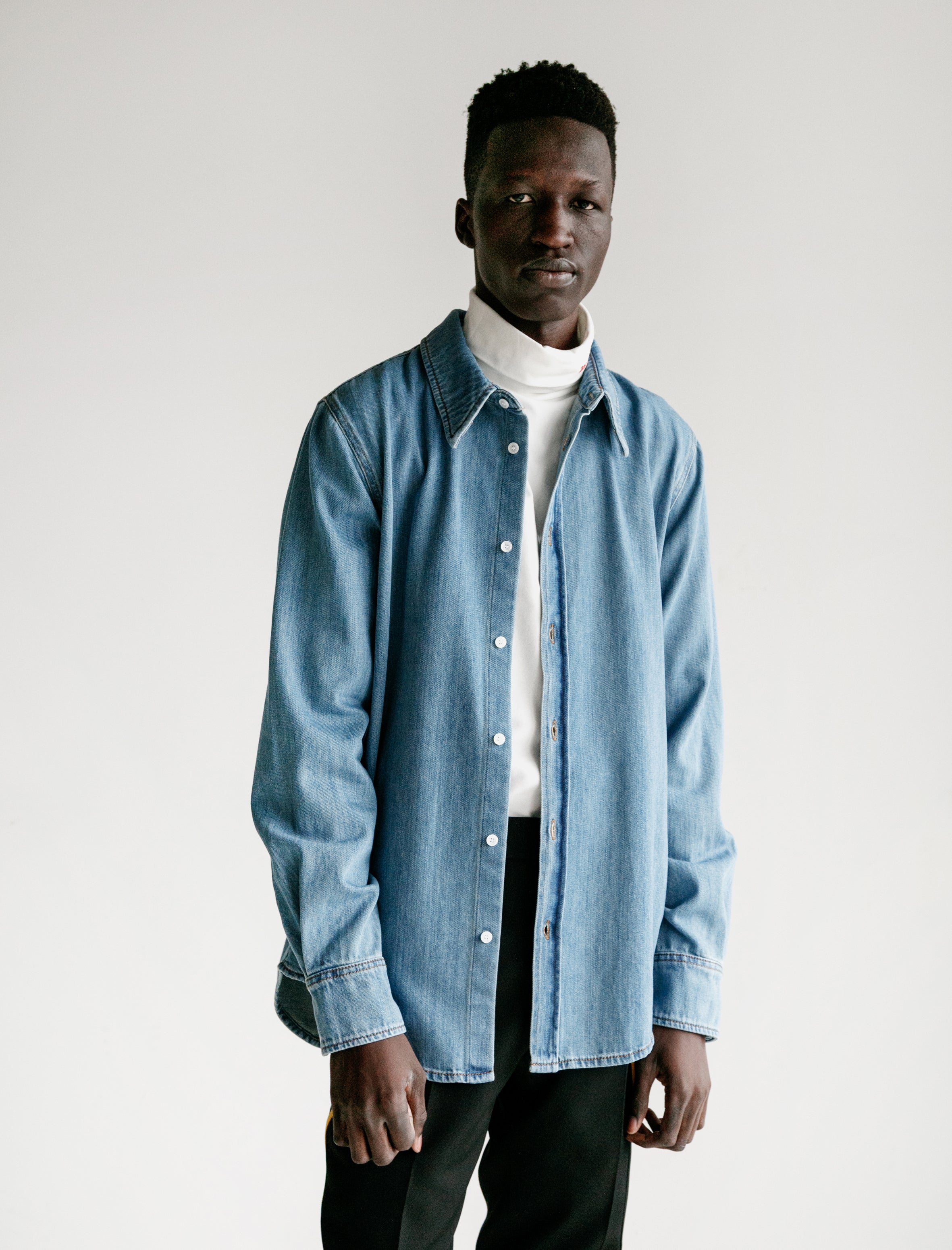 Calvin Klein 205 W39 NYC Denim Jaws Shirt