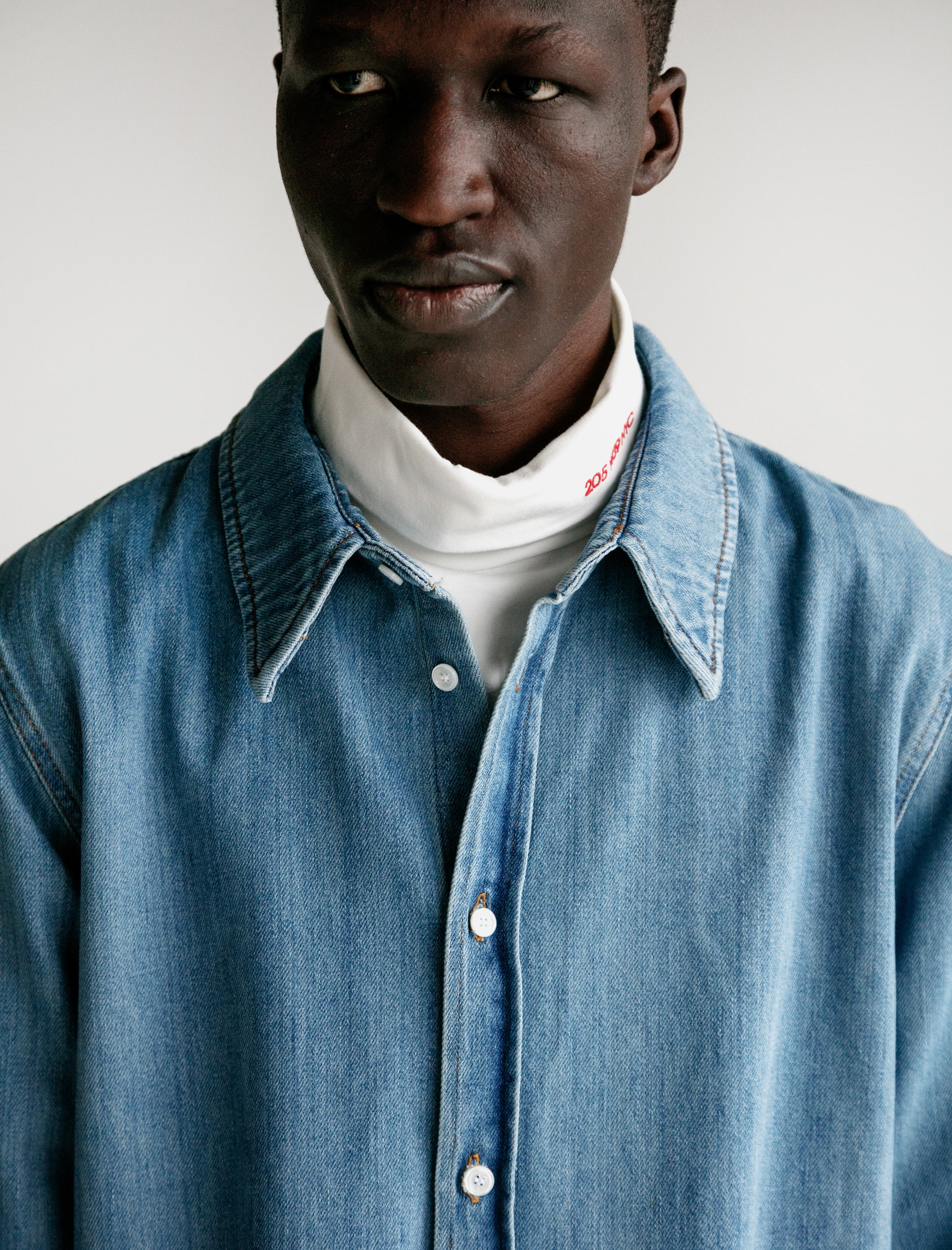 Calvin Klein 205 W39 NYC Denim Jaws Shirt