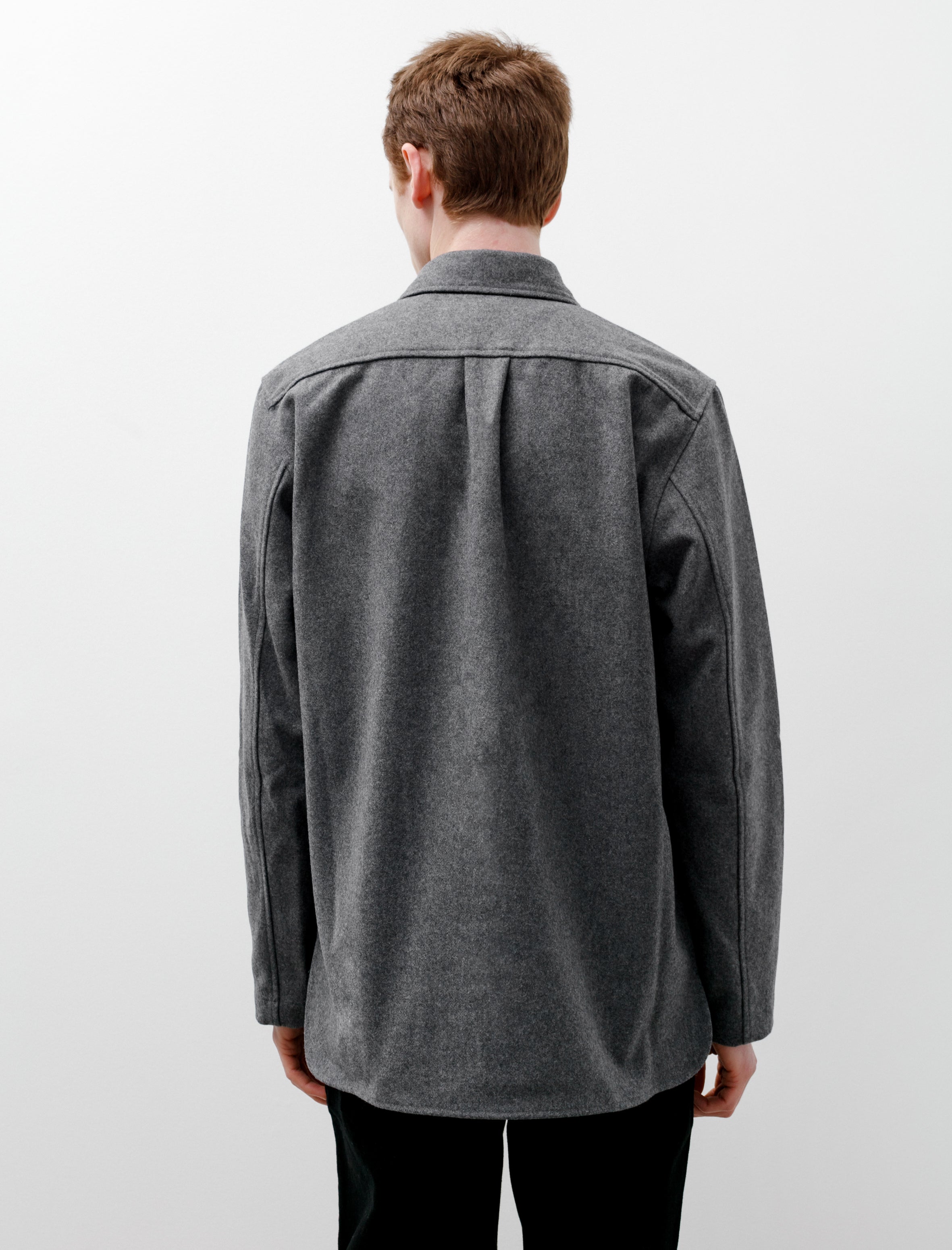Norse Projects Ulrik Wool Shirt Grey Melange