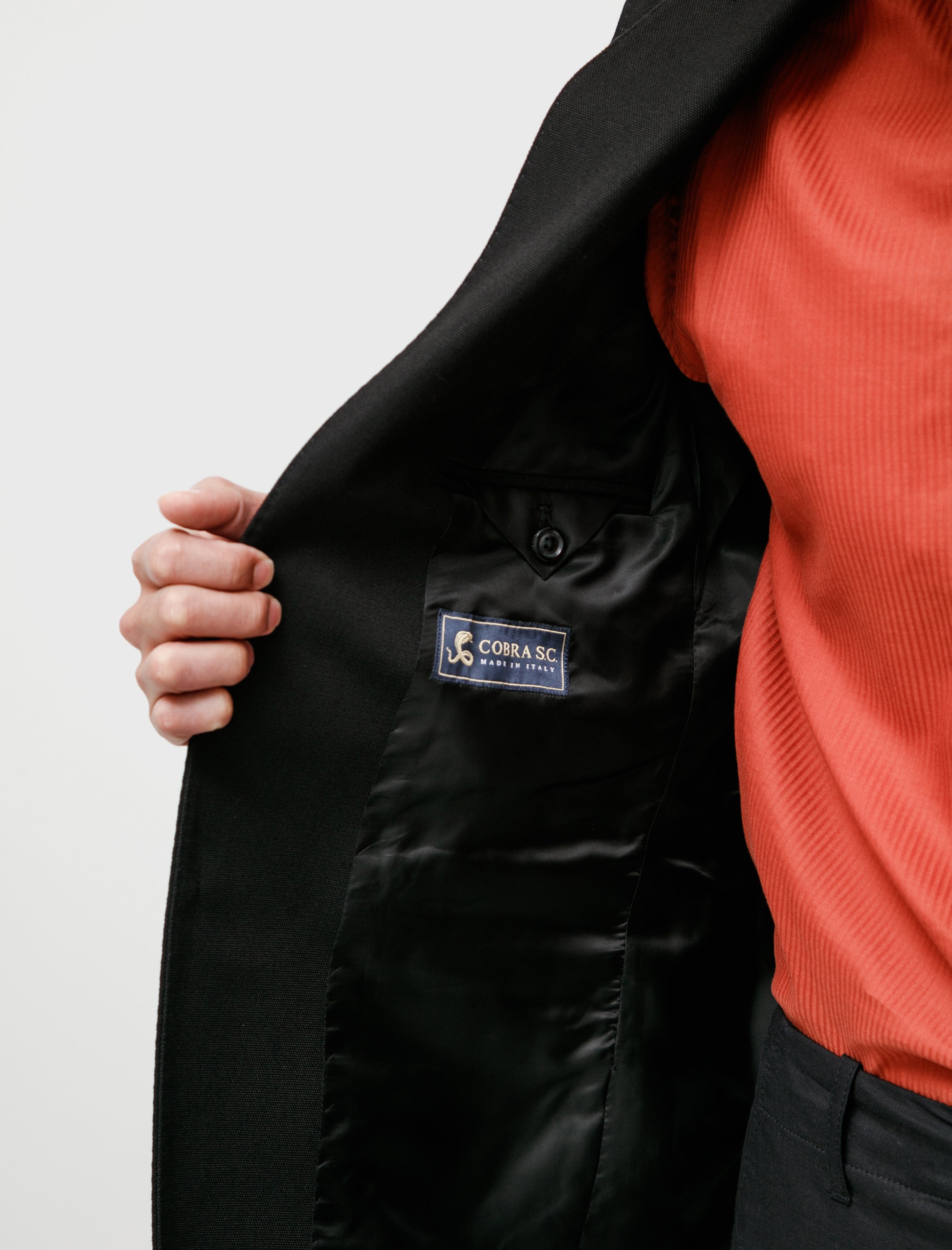 Cobra SC Notch Lapel Jacket Black Canvas