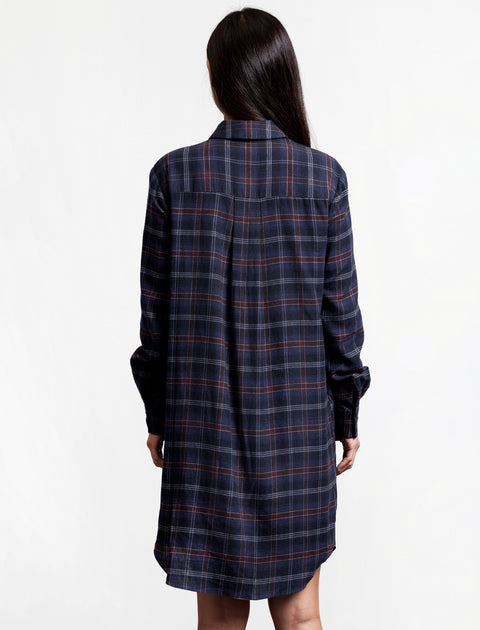 Thakoon Addition Flannel Side Tie Dress