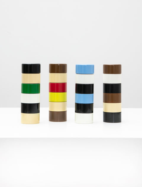 Semi-D Painted Peppermills