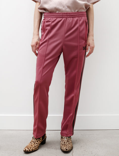 Needles Narrow Track Pant Poly Smoke Pink