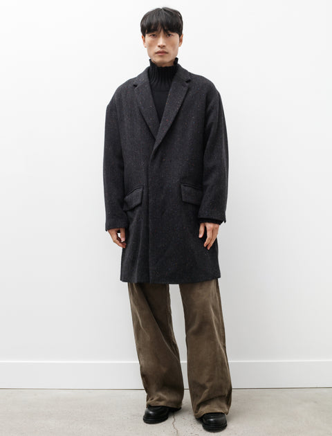 Polyploid Caban Coat B Dark Charcoal Wool – Neighbour