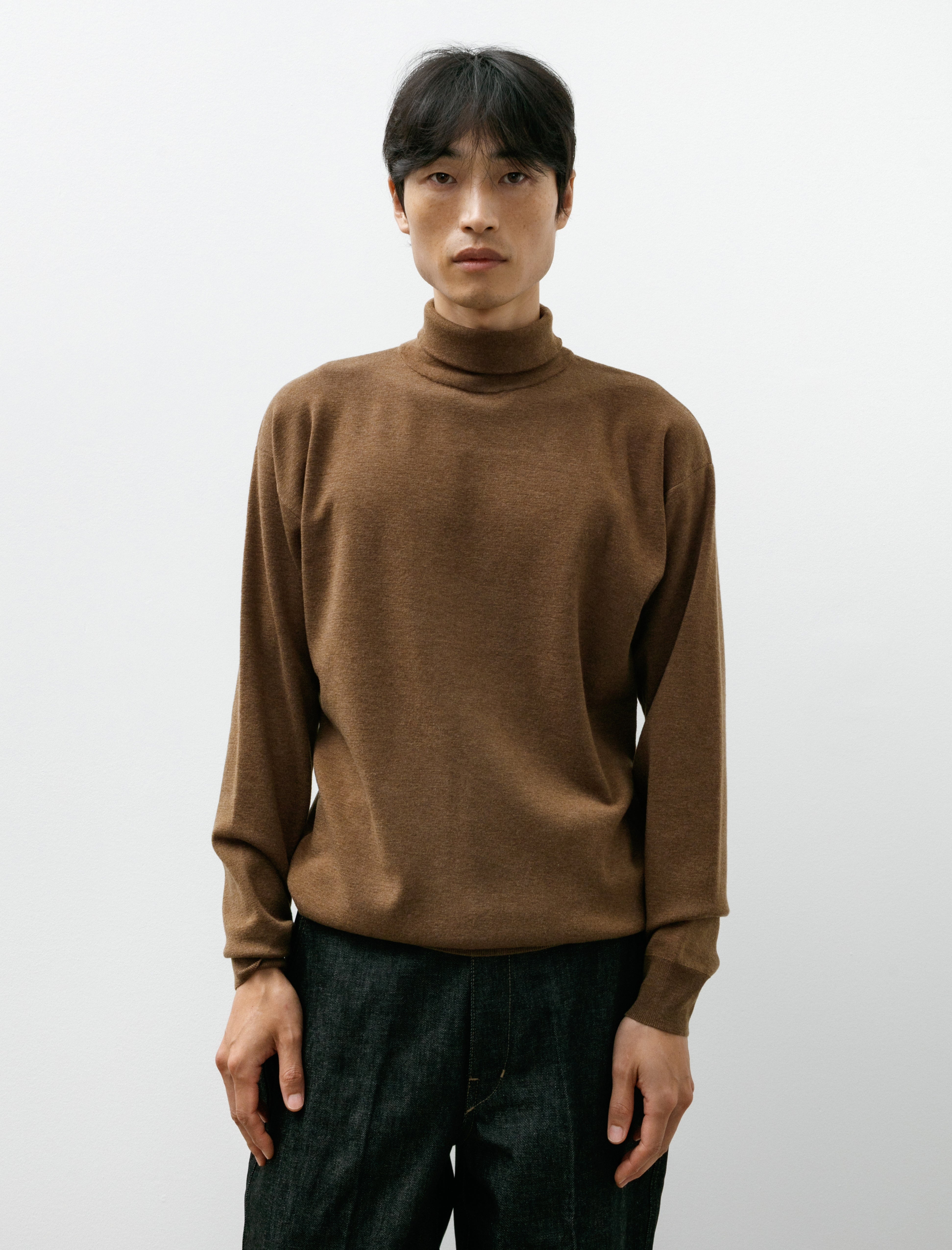 Lemaire High Neck Sweater Havana