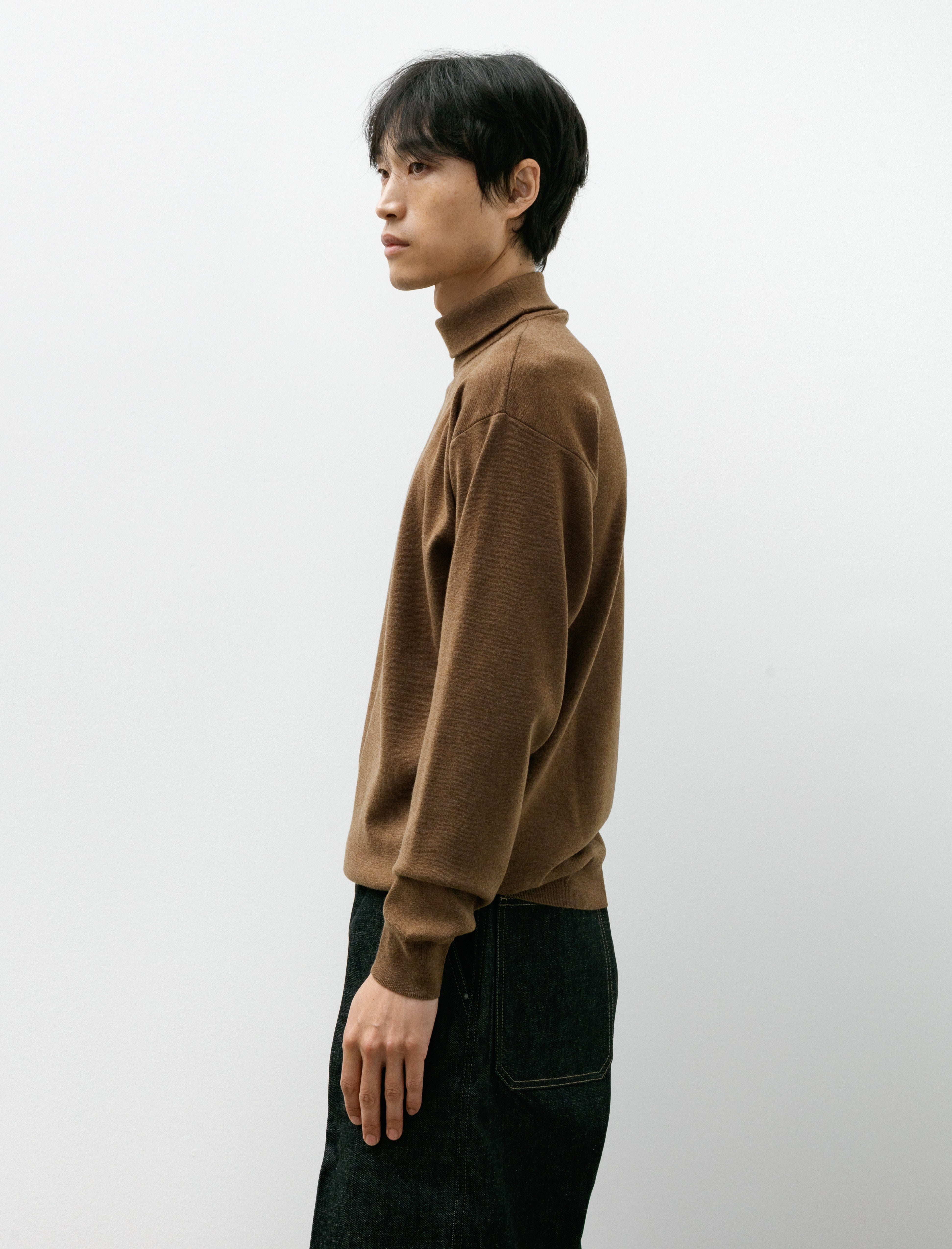 Lemaire High Neck Sweater Havana