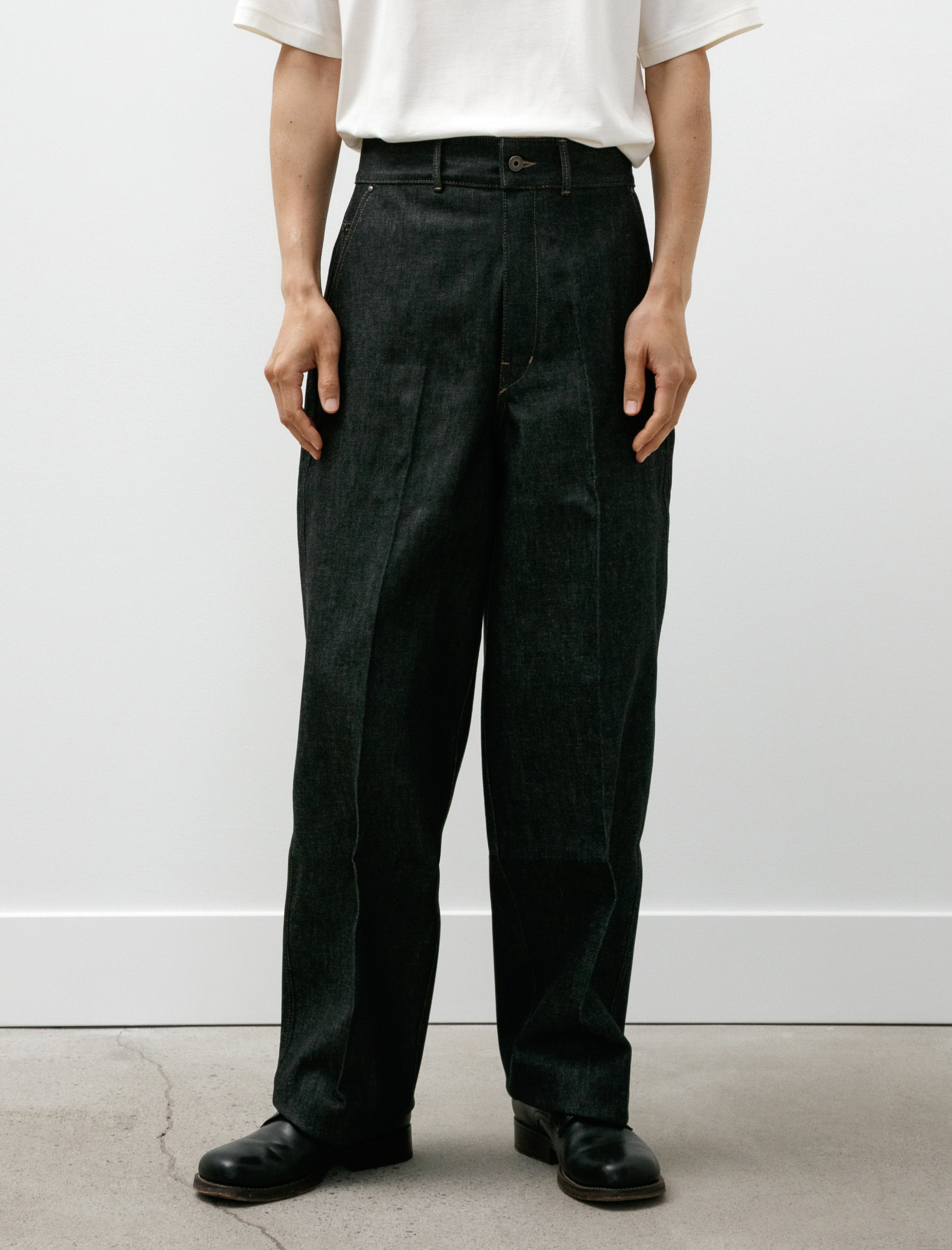 Lemaire Maxi Workwear Barrel Pants Slate