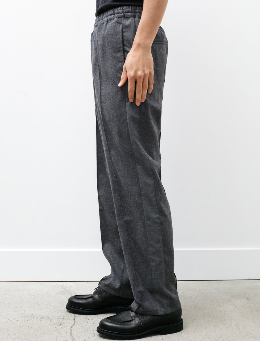 Polyploid Side Line Pants B Grey Melange Wool – Neighbour