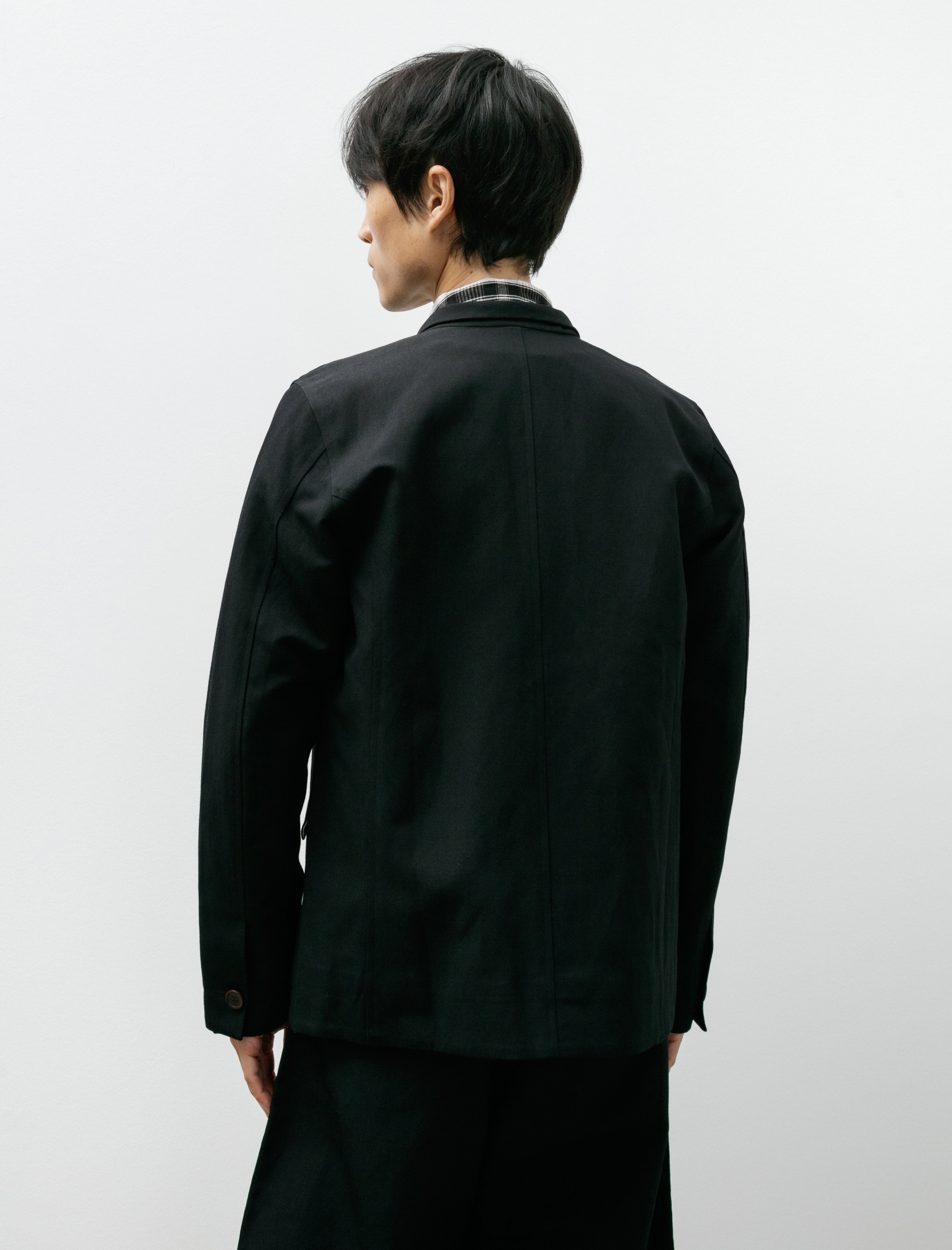 Unkruid Long Walks Black Wool Washi Twill