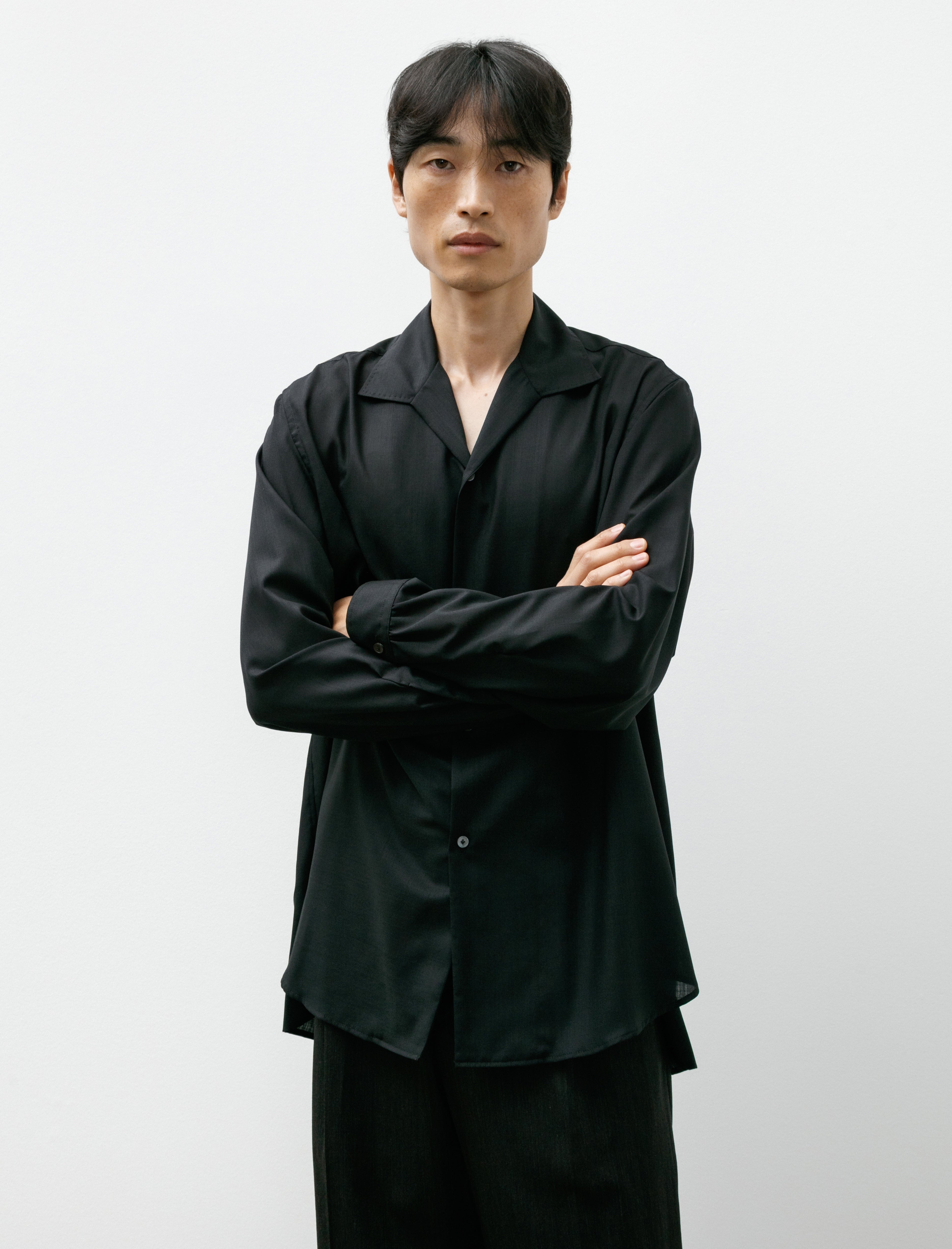 トップス MAATEE&SONS H WOOL ITALIAN COLLAR SHIRTS MAATEE&SONS / ITALIAN COLLAR SHIRTS “H WOOL” | TIBETAN MARKET