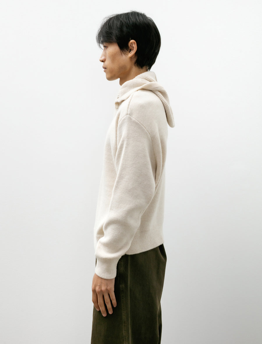 Hooded Sweater Light Cream - Image 3