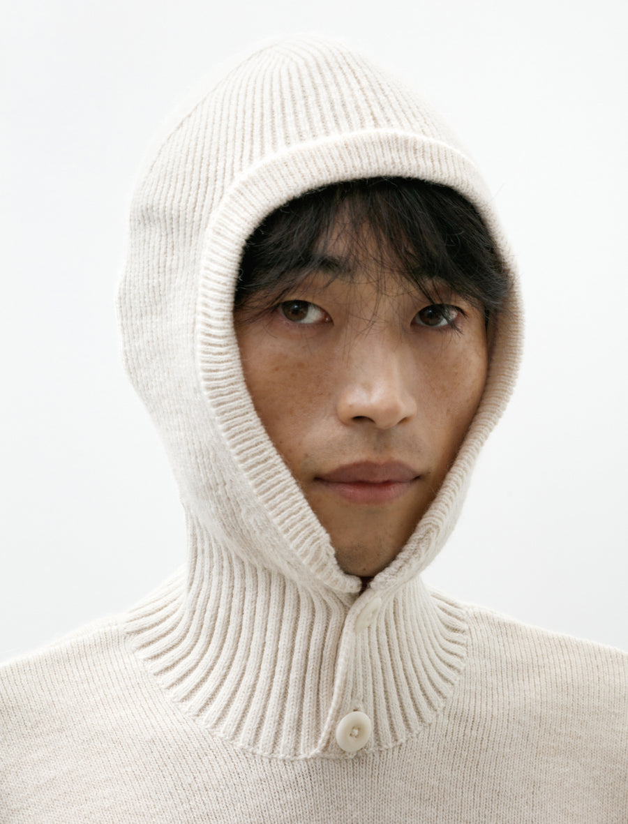 Hooded Sweater Light Cream - Image 5
