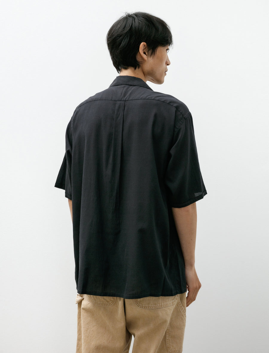 Short Sleeve OP Shirt Black Chambray - Image 2