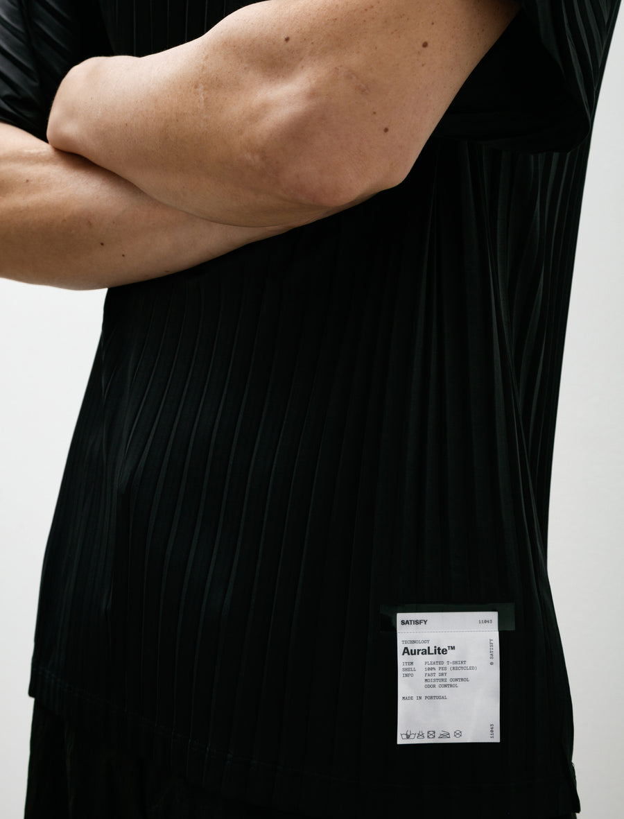 Auralite Pleated T-Shirt Black - Image 5