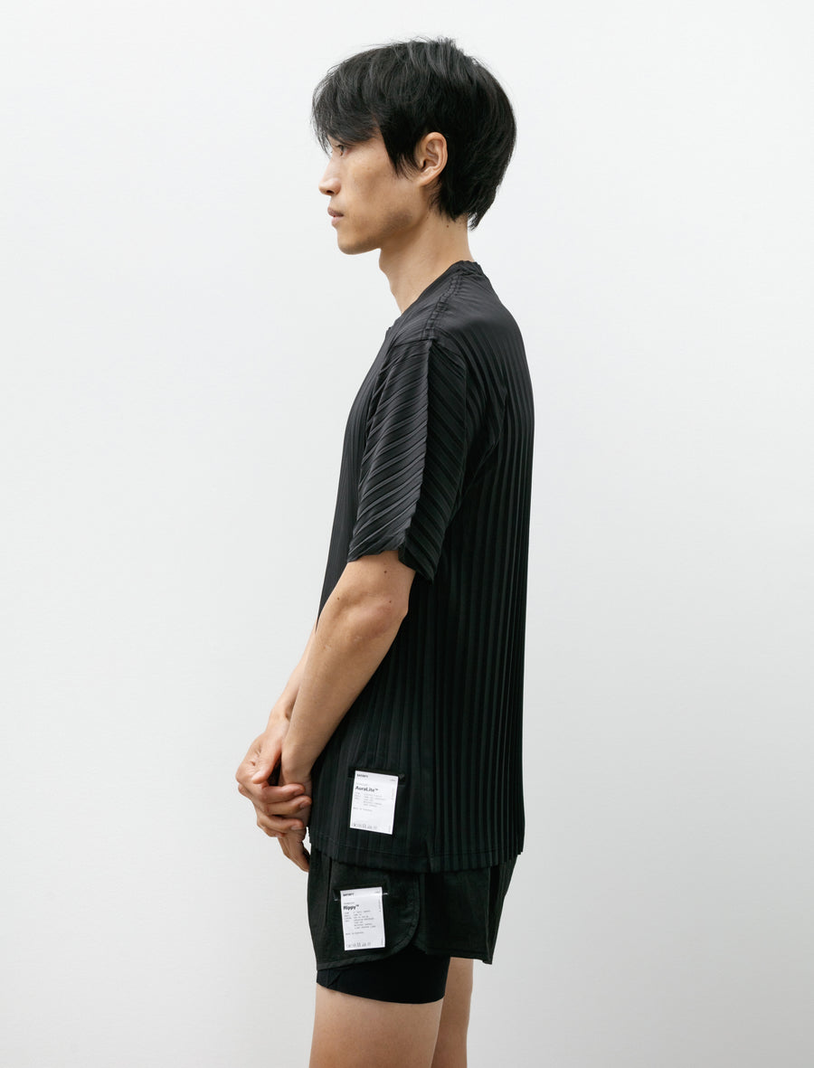 Auralite Pleated T-Shirt Black - Image 3