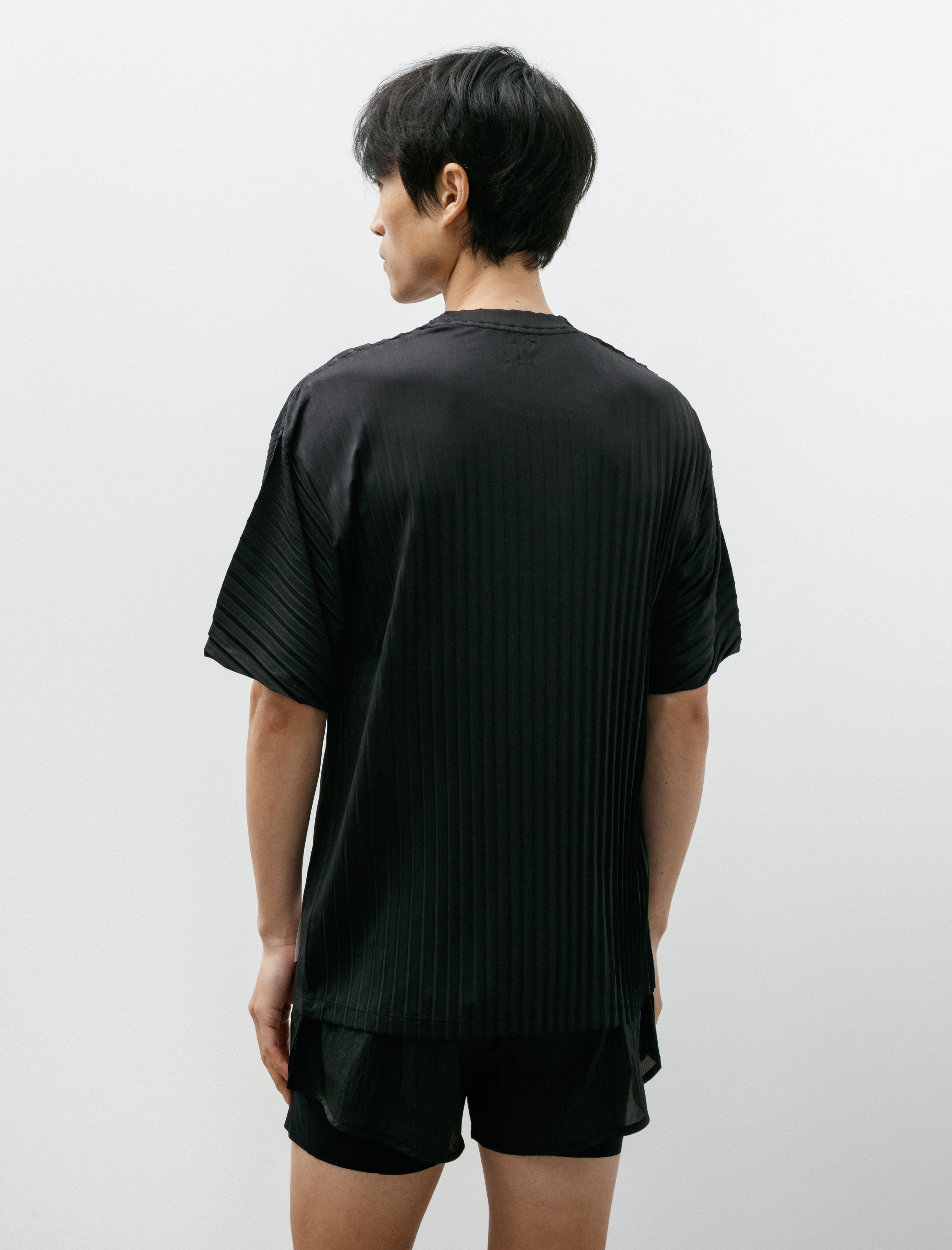 Satisfy Auralite Pleated T-Shirt Black