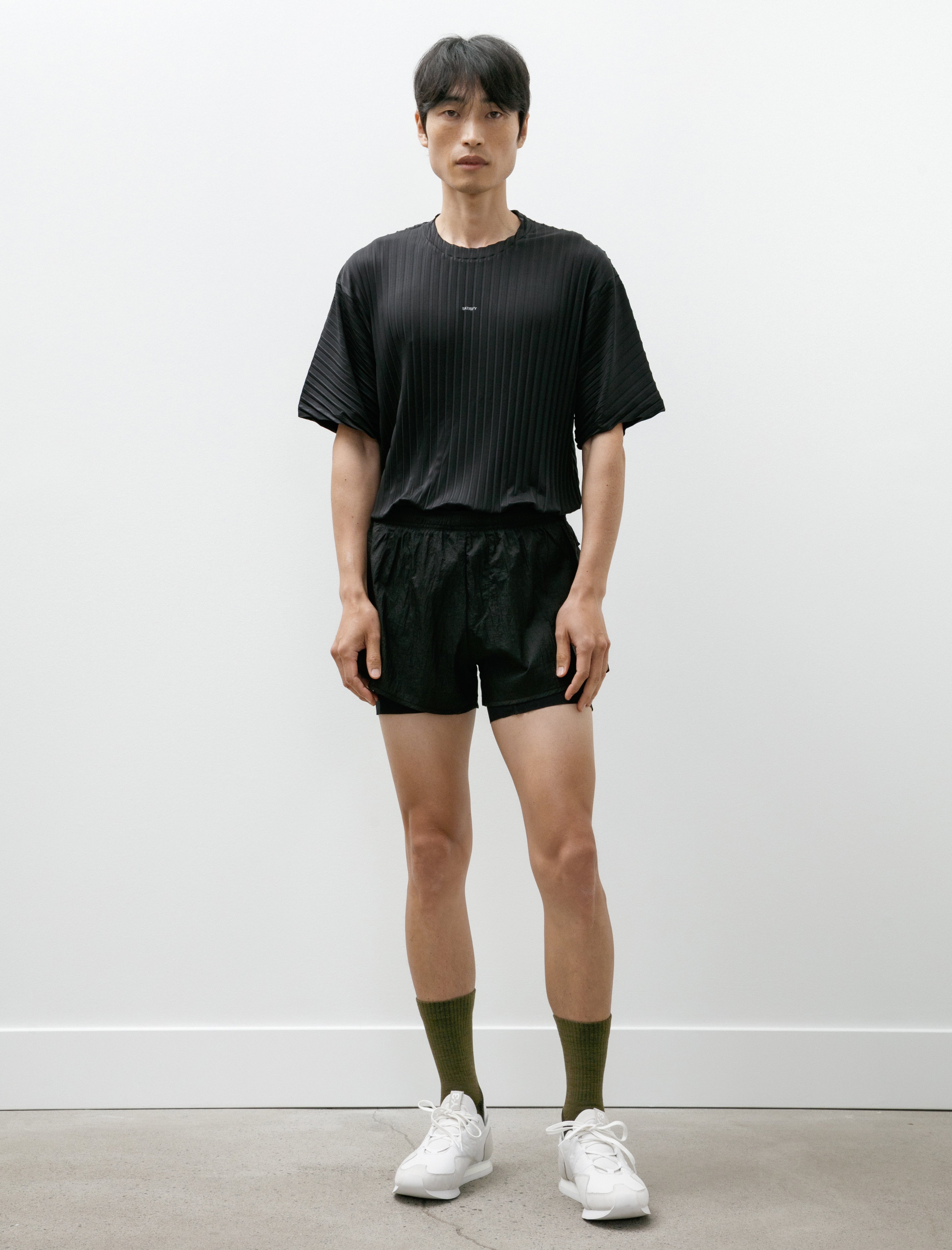 Satisfy Rippy 3" Trail Shorts Black