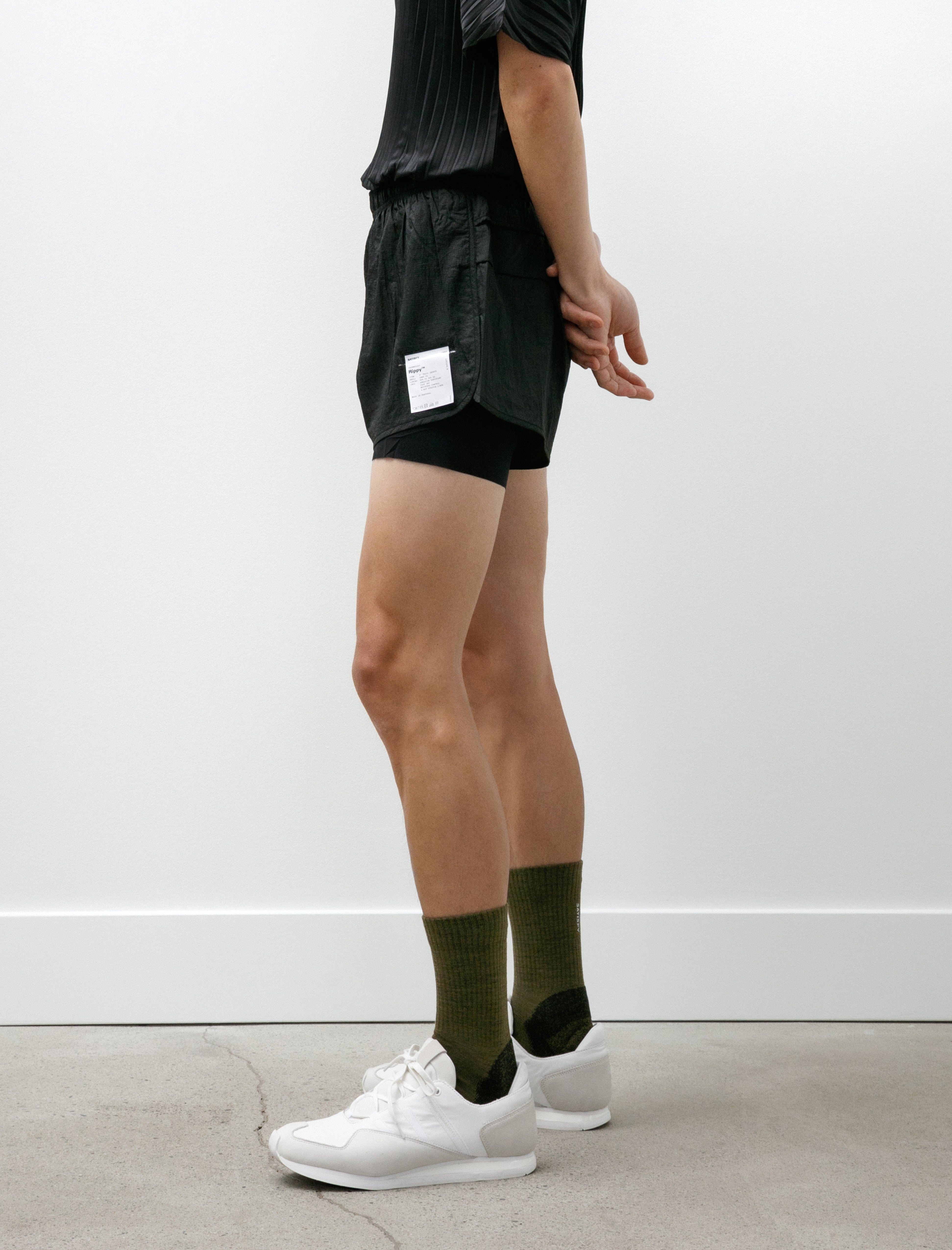 Satisfy Rippy 3" Trail Shorts Black