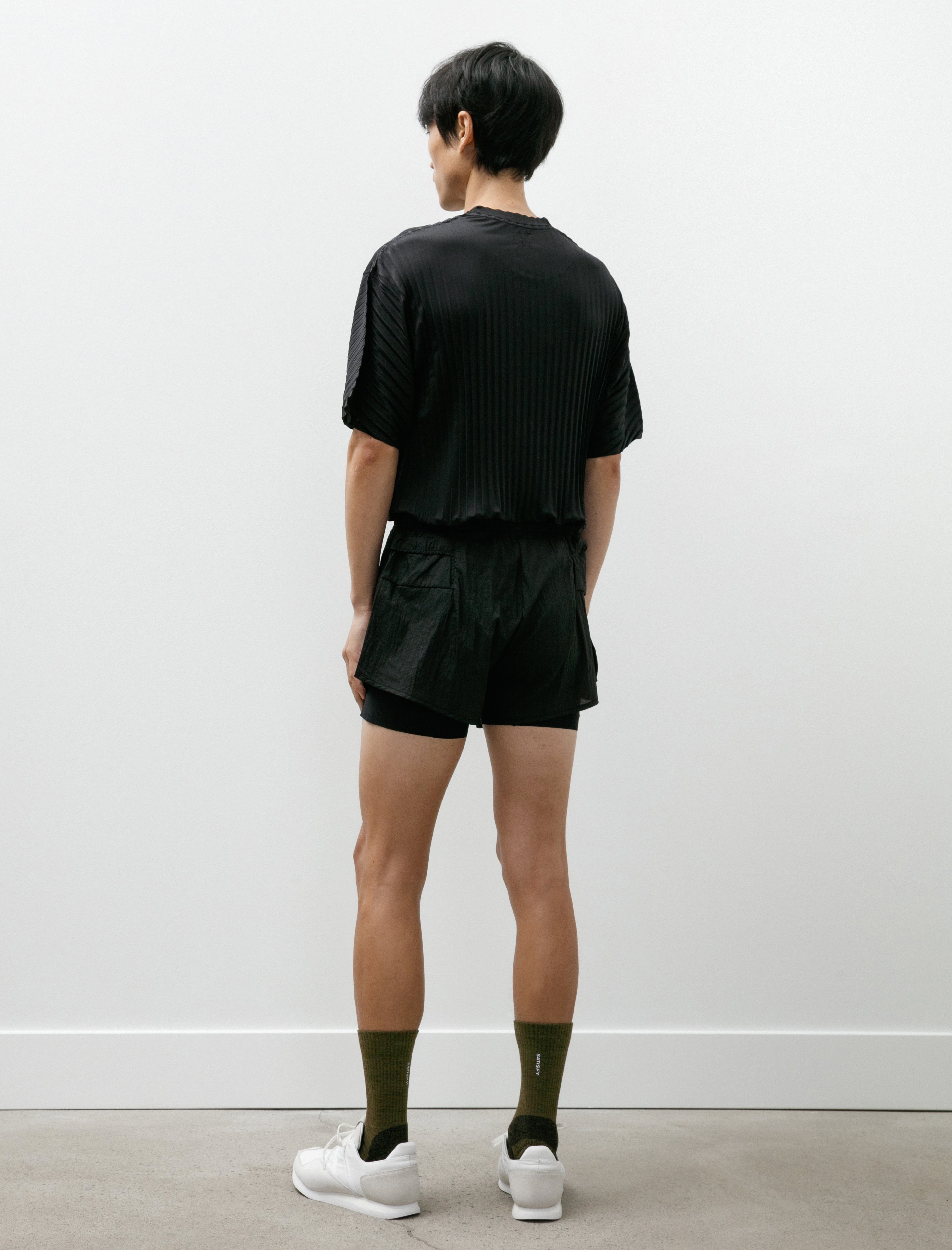 Satisfy Rippy 3" Trail Shorts Black