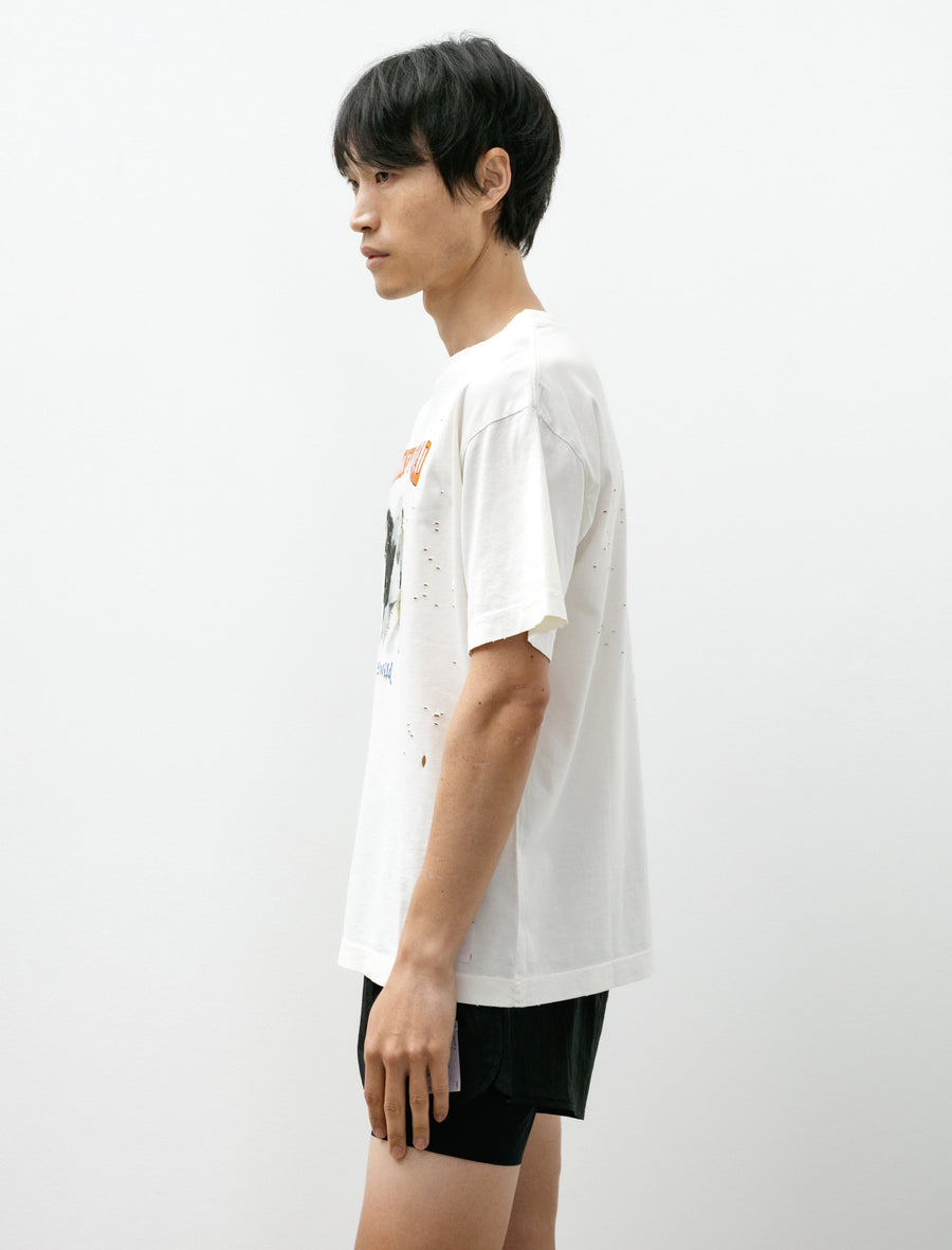 Moth Tech T-Shirt Off White - Image 3