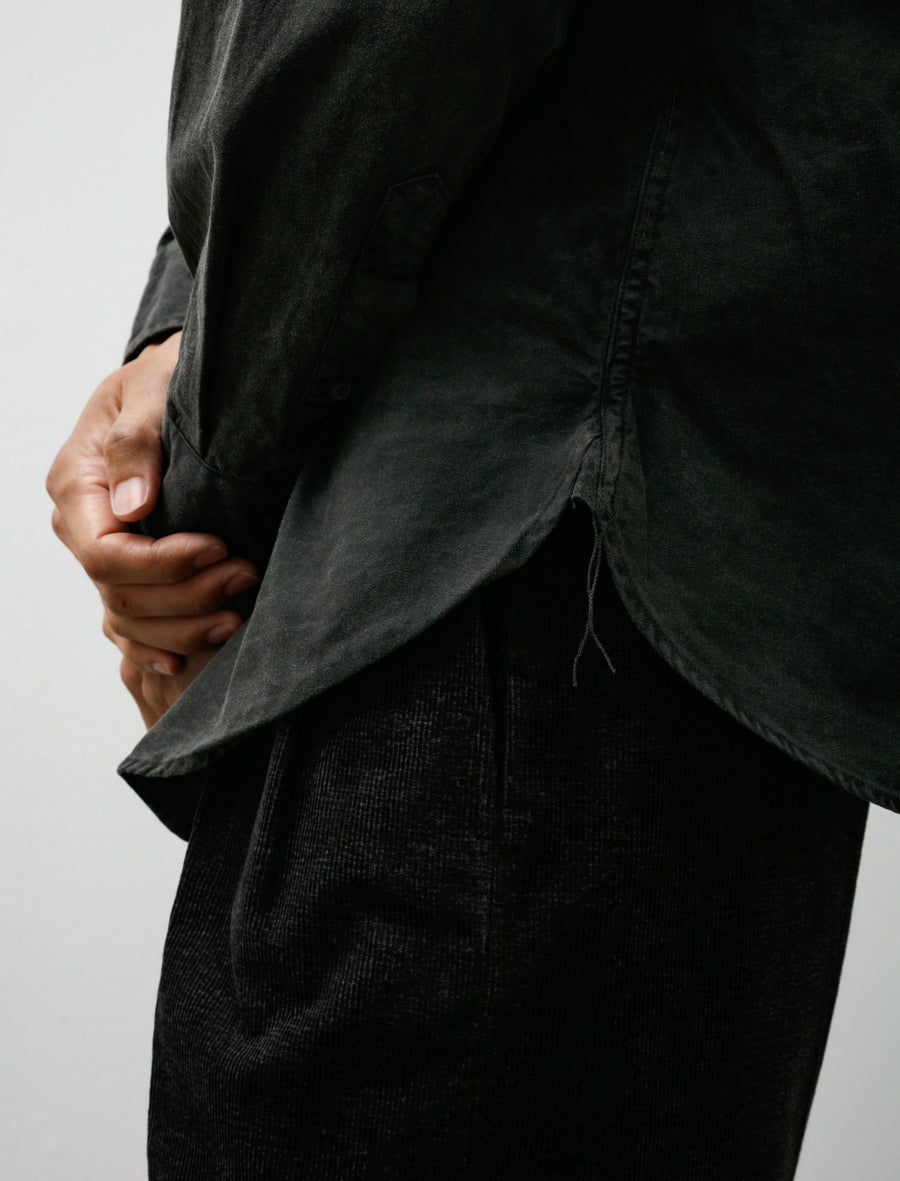 Lot 106 Narrow Collar Shirt Sumi Dyed Black - Image 5