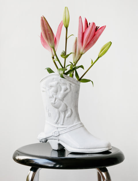 Astier de Villatte Tucson Left Boot Vase