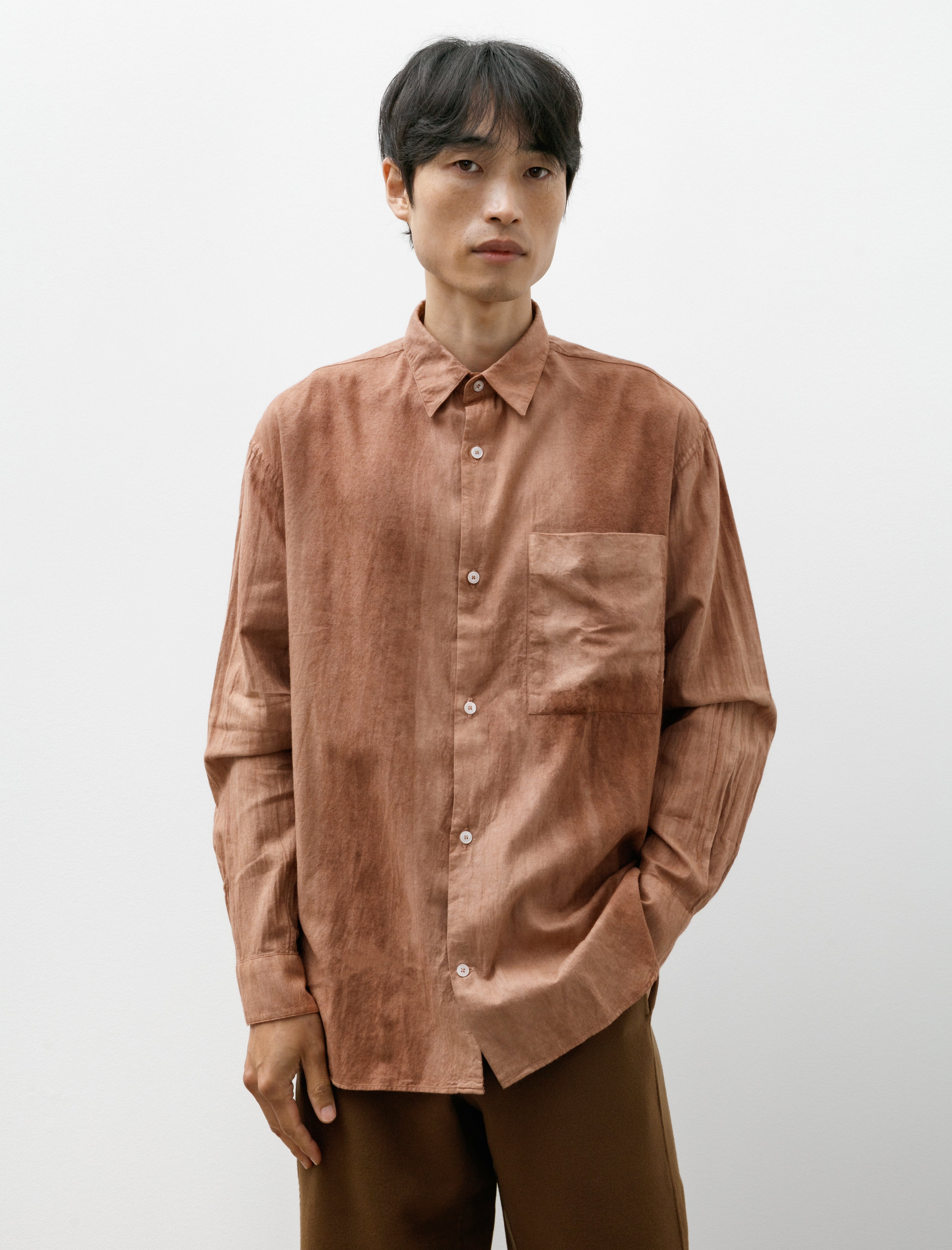 Seya Eternal Shirt Vegetal Hand Dyed Cotton Plum